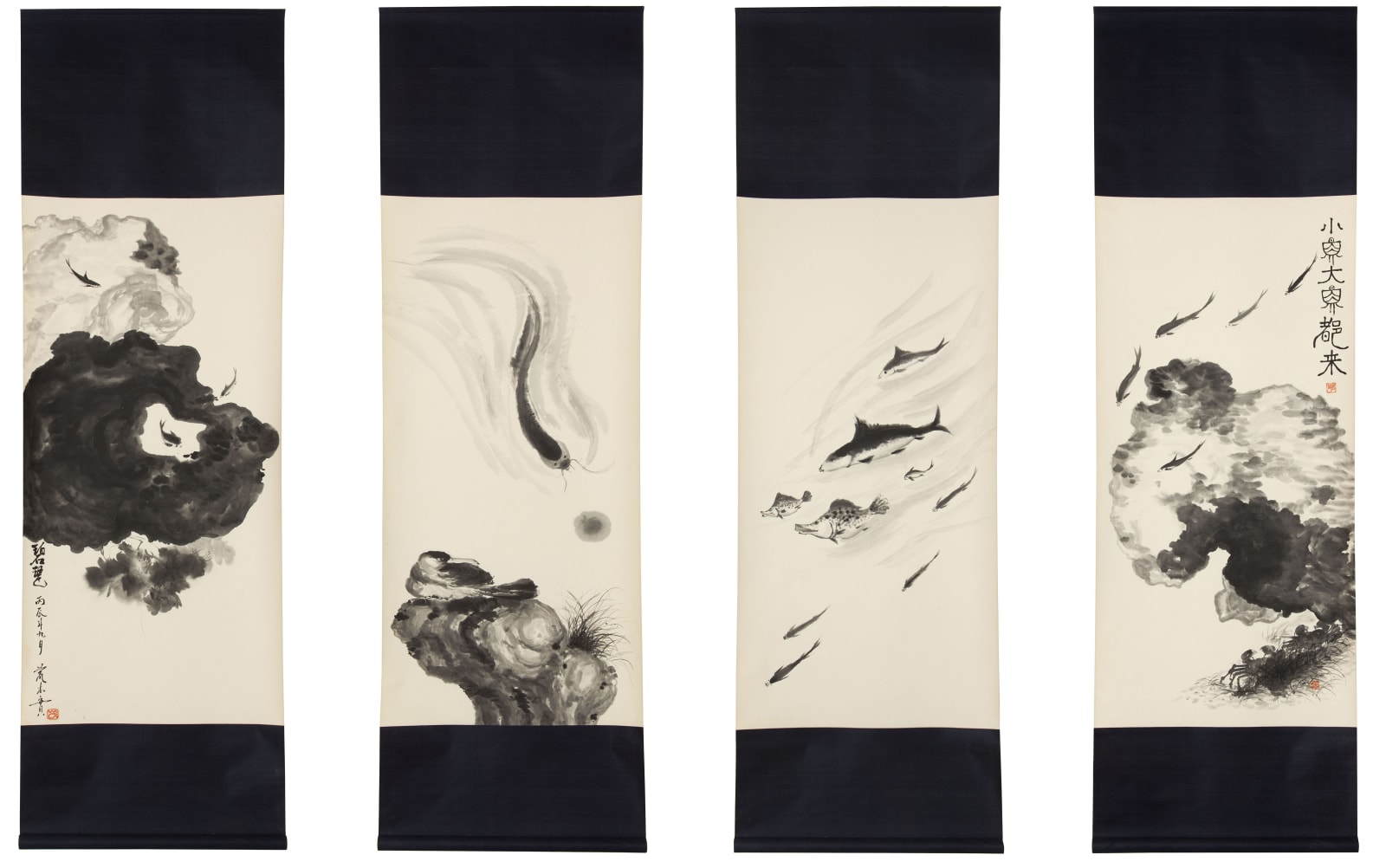 Minol Araki, Small Fish and Big Fish All Gather, 1976