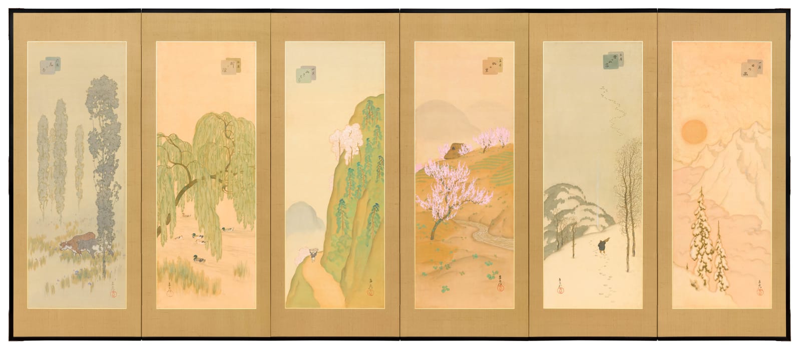 Aida Naohiko, Scenes of the Twelve Months, circa 1915-25