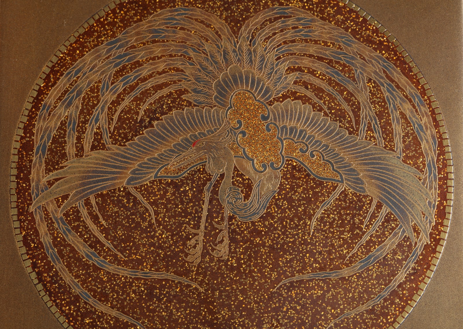 Maki-e Lacquer artist, Writing Box with Phoenix, 1910s-20s