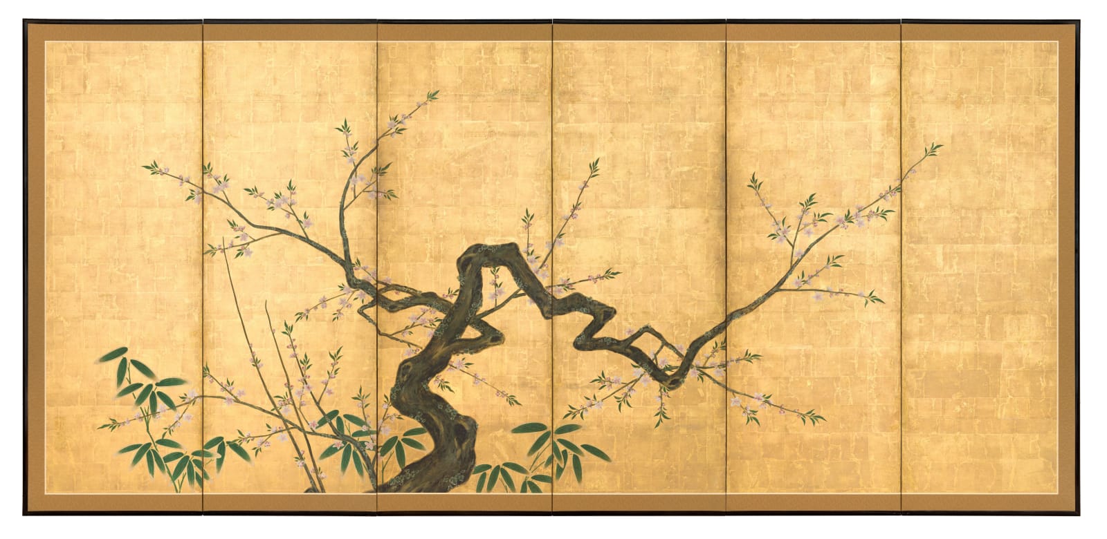 Kano School, Flowering Plum Trees, ca 1800