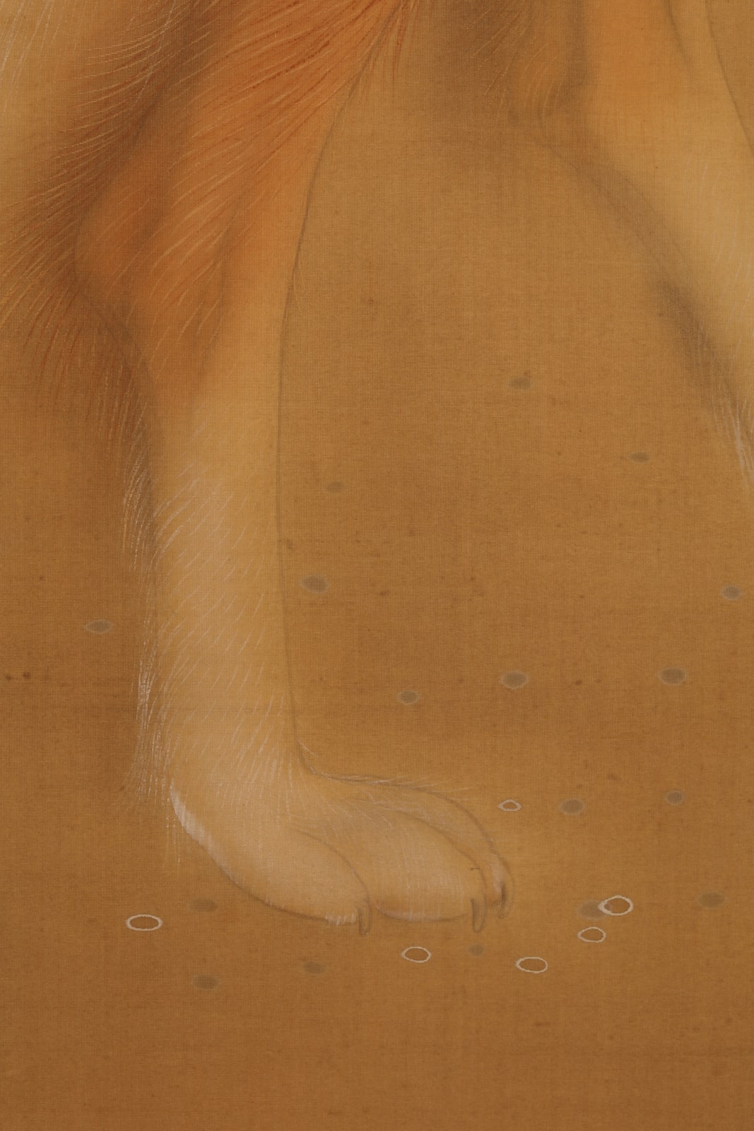 Kahata Tosen, Collie and Myna Bird (In a Peaceful Garden, The First Signs of Autumn), 1926