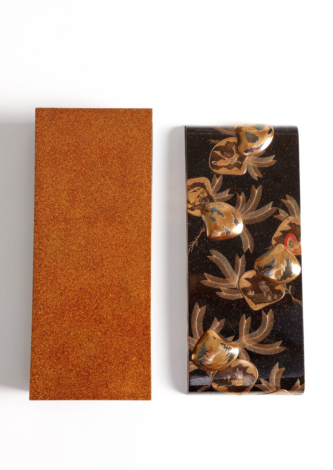 Yamazaki Mushū, Rectangular Box with Shells, 2007