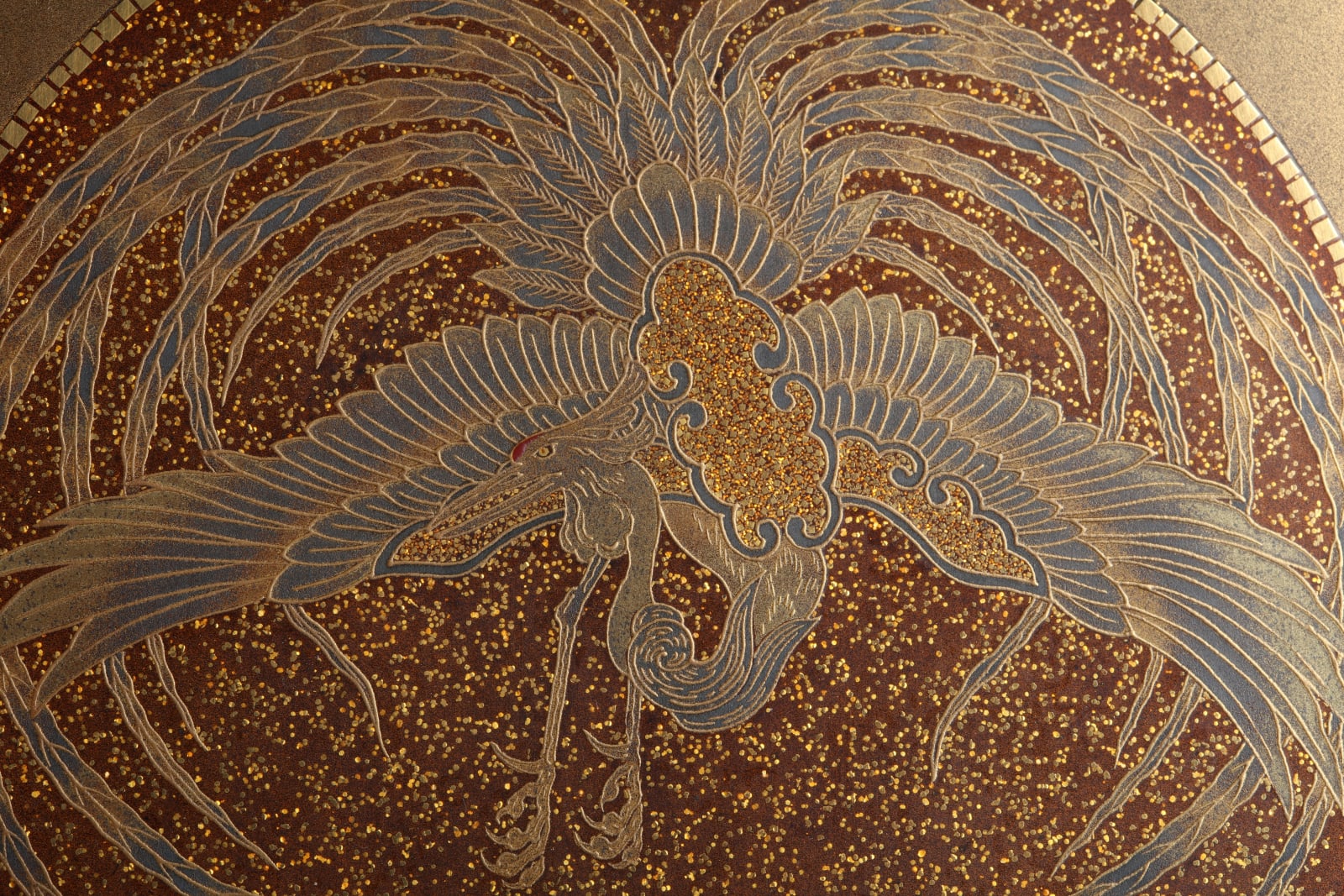 Maki-e Lacquer artist, Writing Box with Phoenix, 1910s-20s