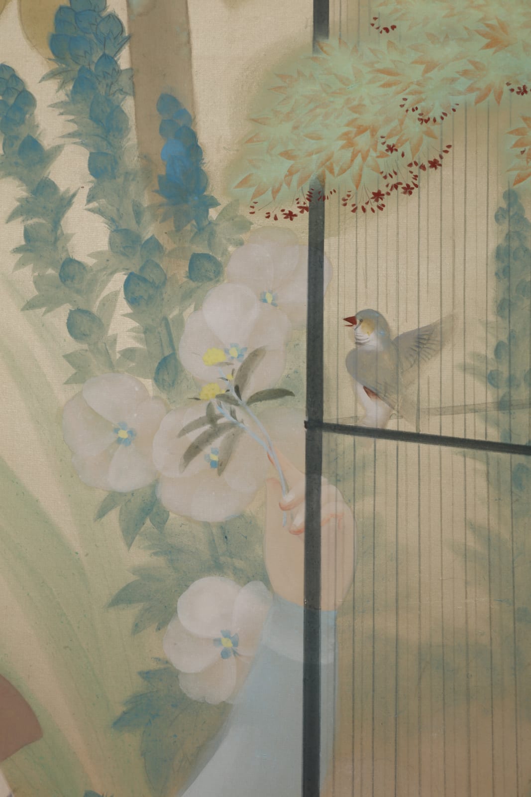 Matsushima Hakkō, attr., Saezuri (Twittering Birds), ca 1932