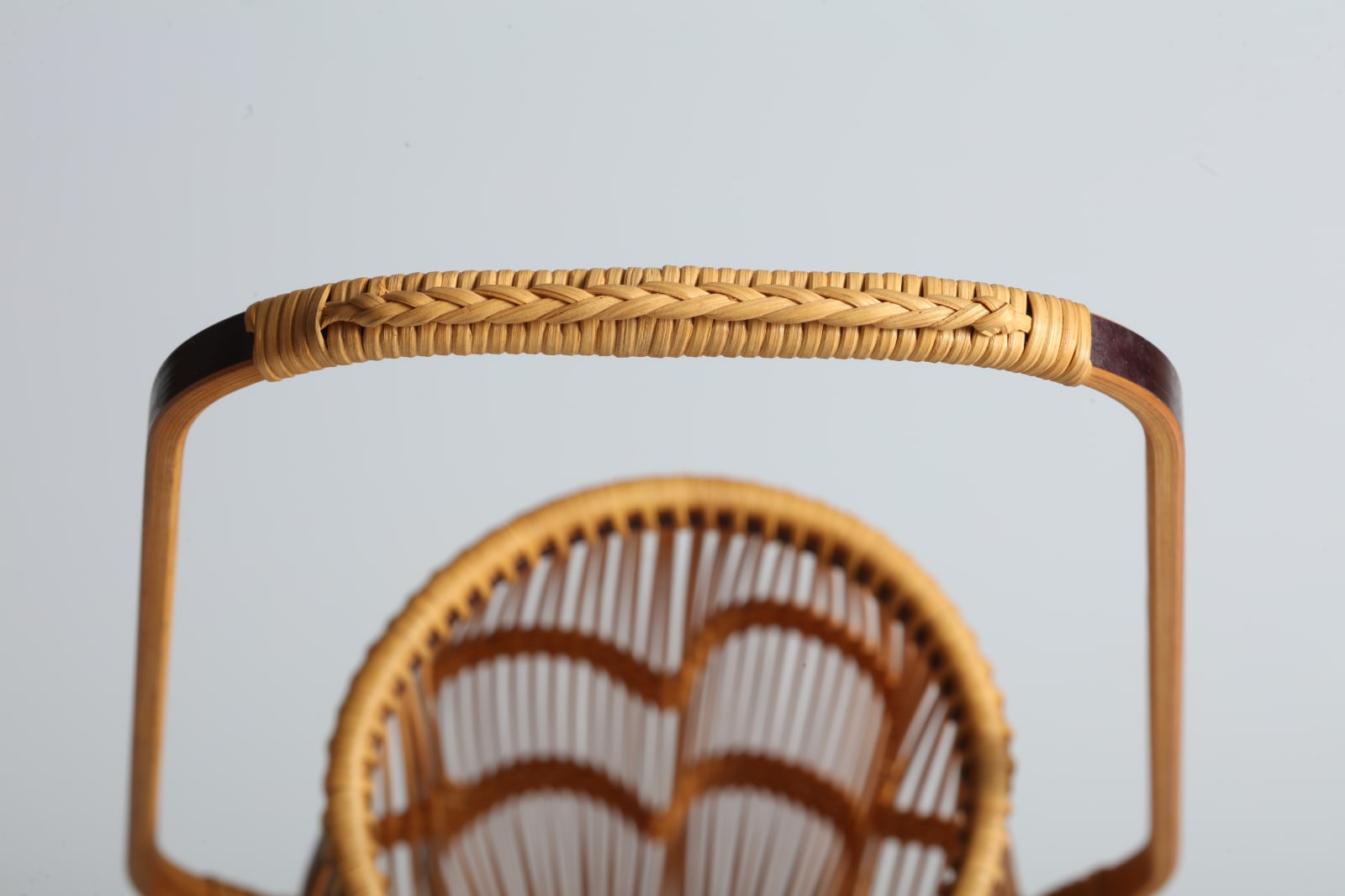 Kosuge Kōgetsu, Handled Flower Basket in Parallel-Line Construction, 1970s