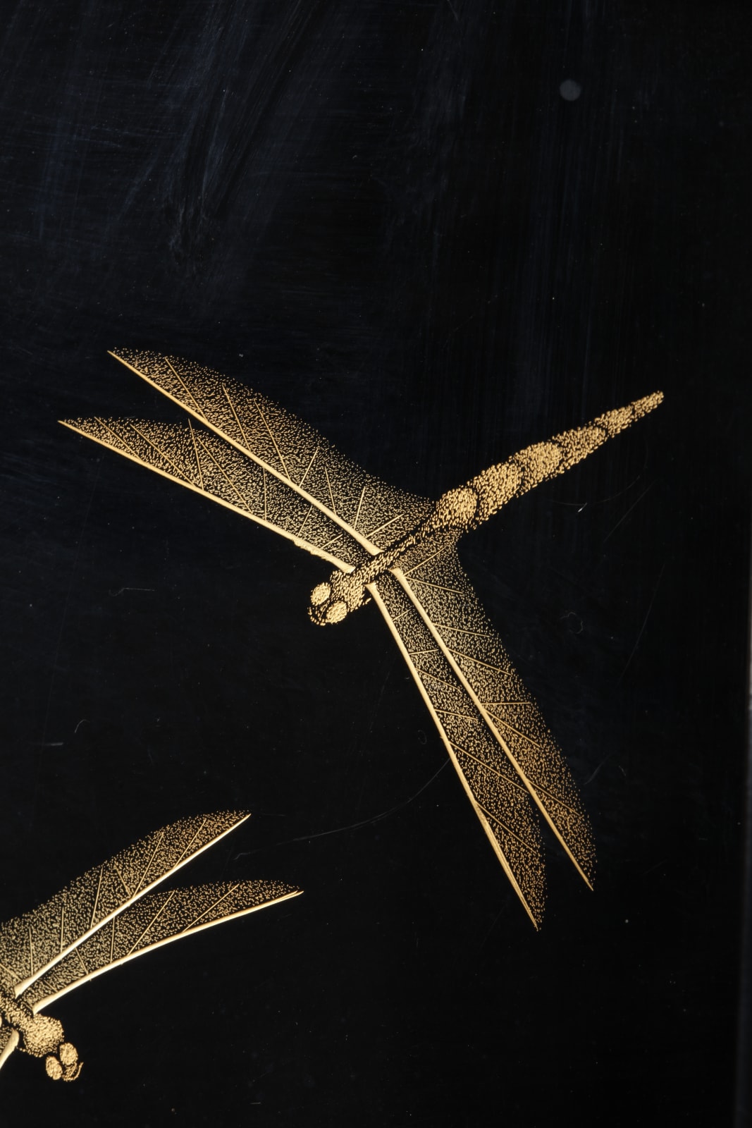 Taniuchi Kazuko, Shelf for Cosmetic Boxes with Design of Dragonflies and Thistles, 1990s