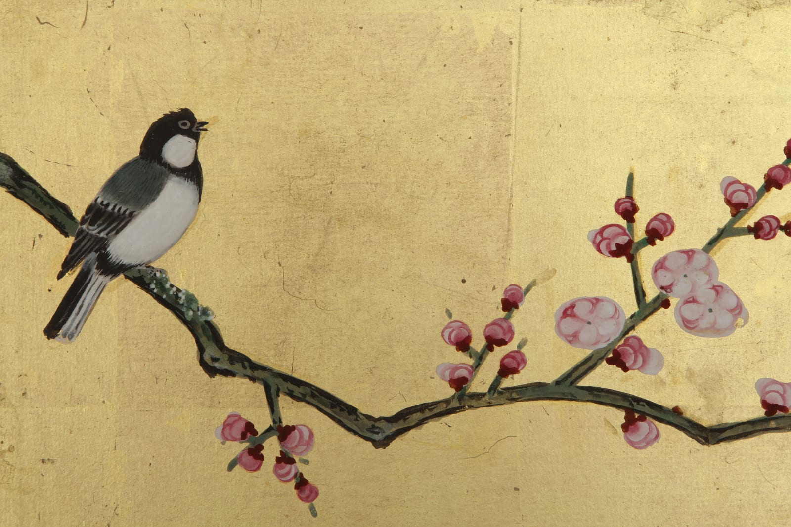 Kano School, Birds by Flowering Plum and Bamboo, 19th century