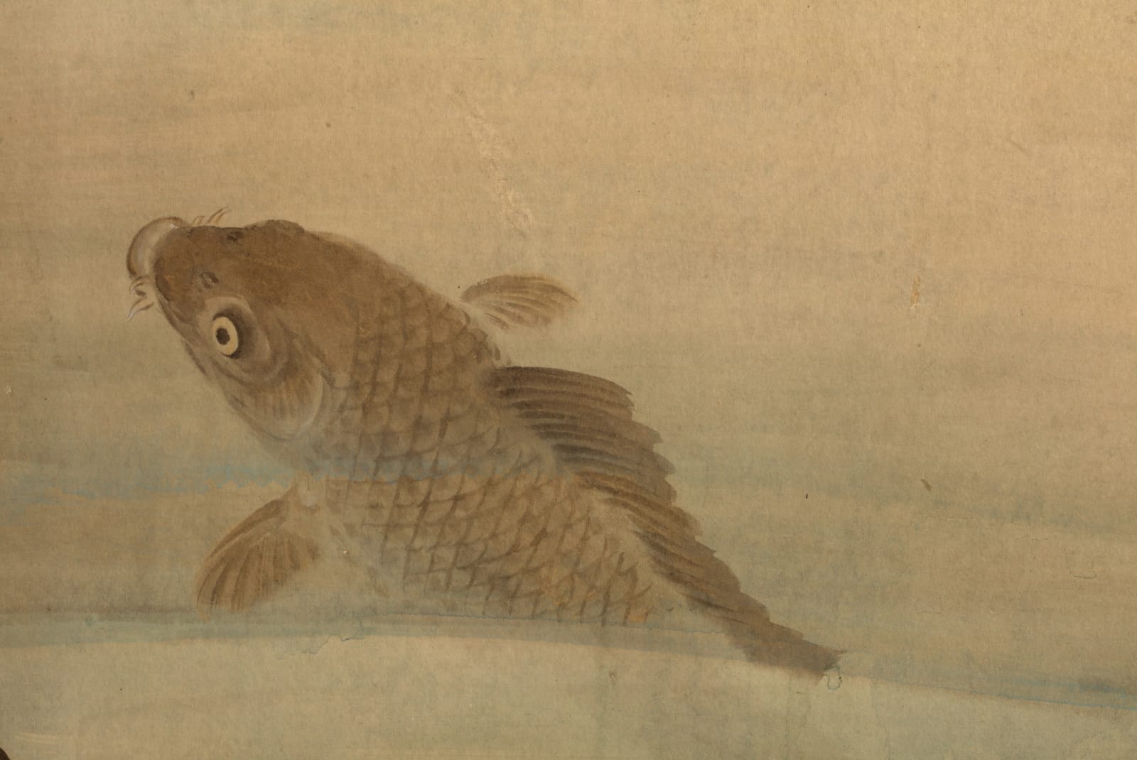 Okamoto Hōsui 岡本芳水, Koi and Mooring Post, 1920s-30s