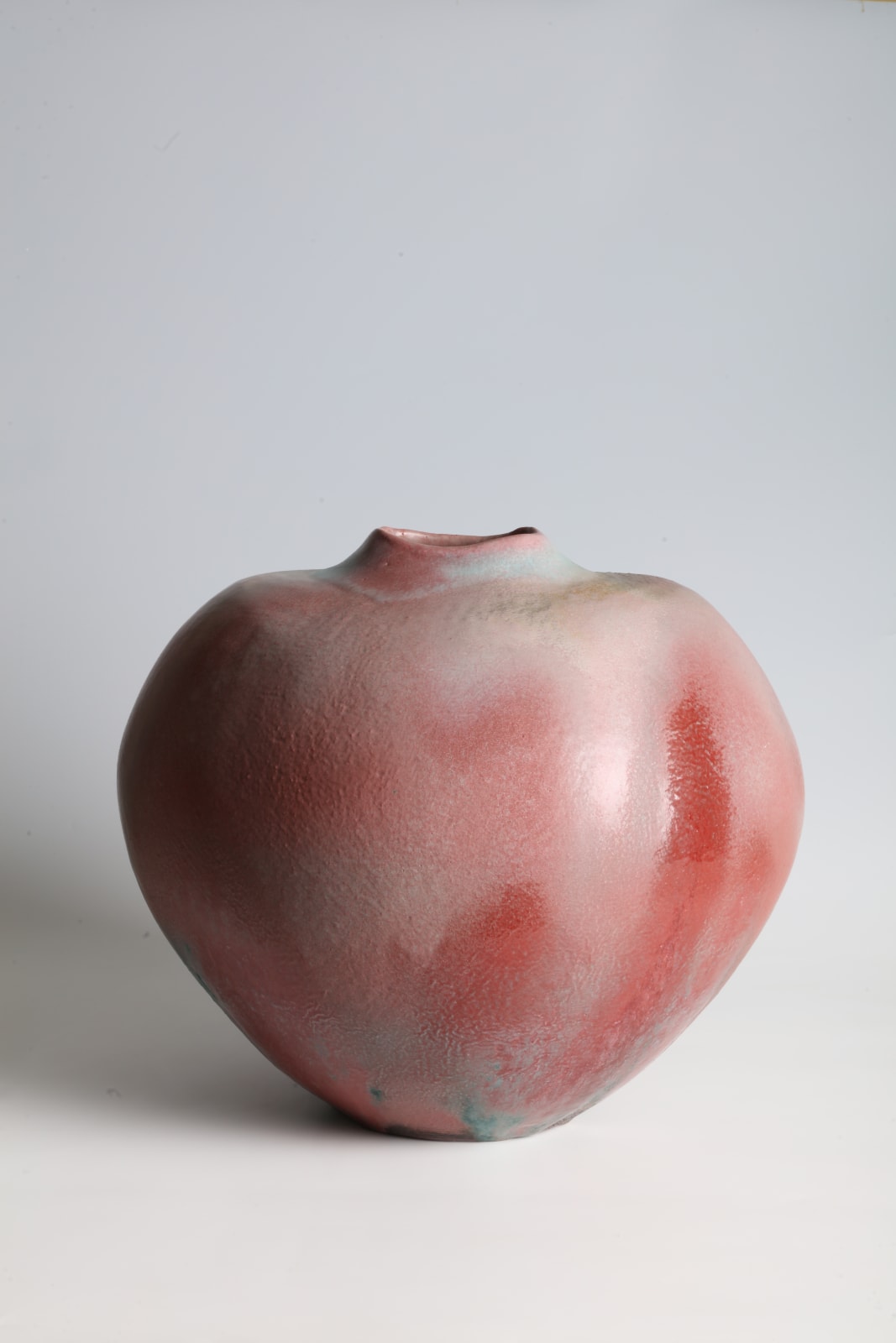 Katō Toyohisa, Flask with Red Maple Glaze, 1993
