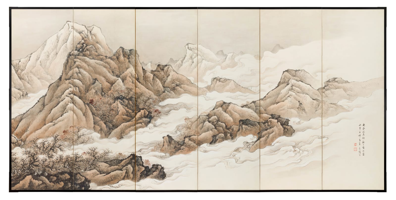 Eiryō Satake, Mountain Landscape, 1916