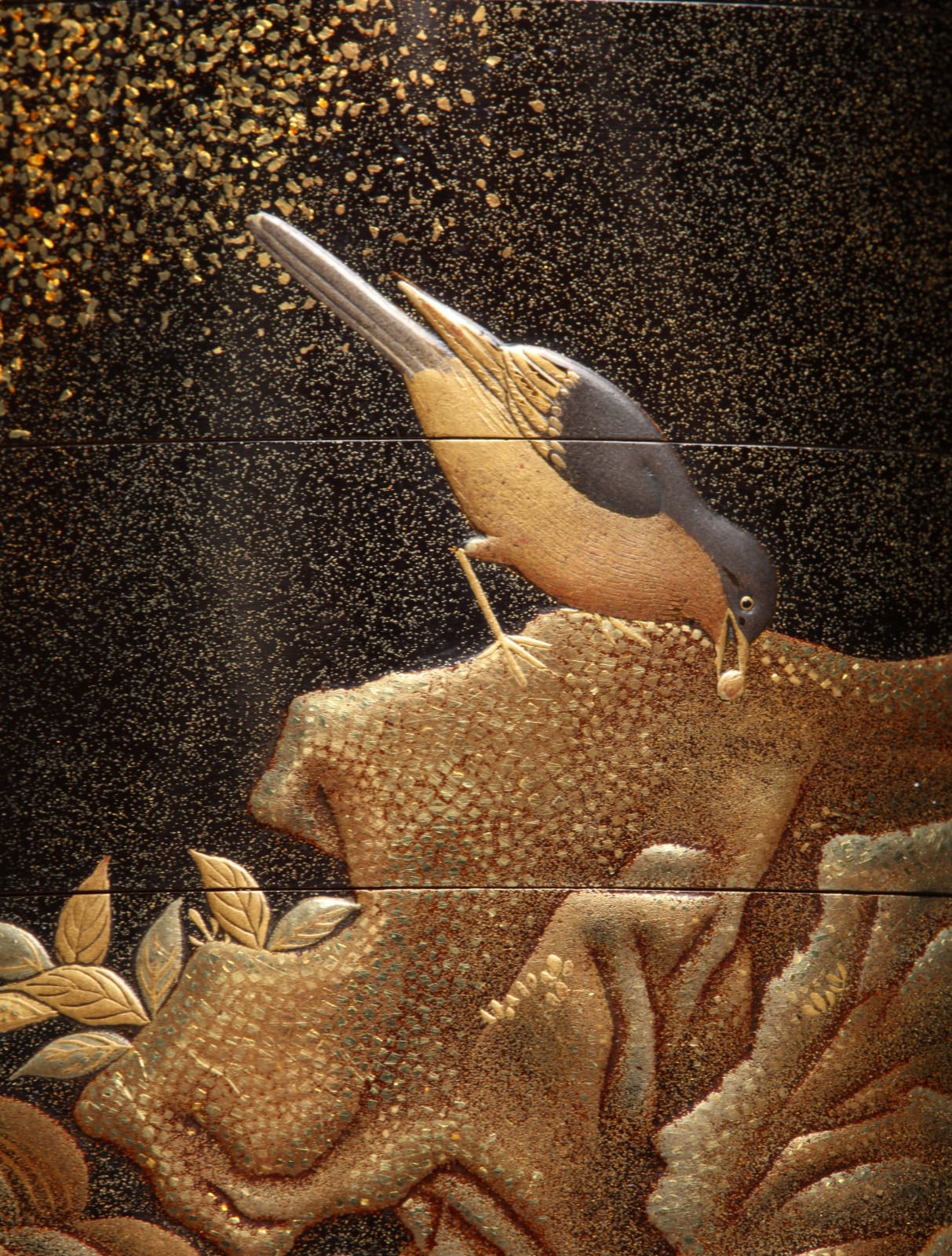 Kanshōsai 観松斎, Inro with Magpie, early–mid 19th century