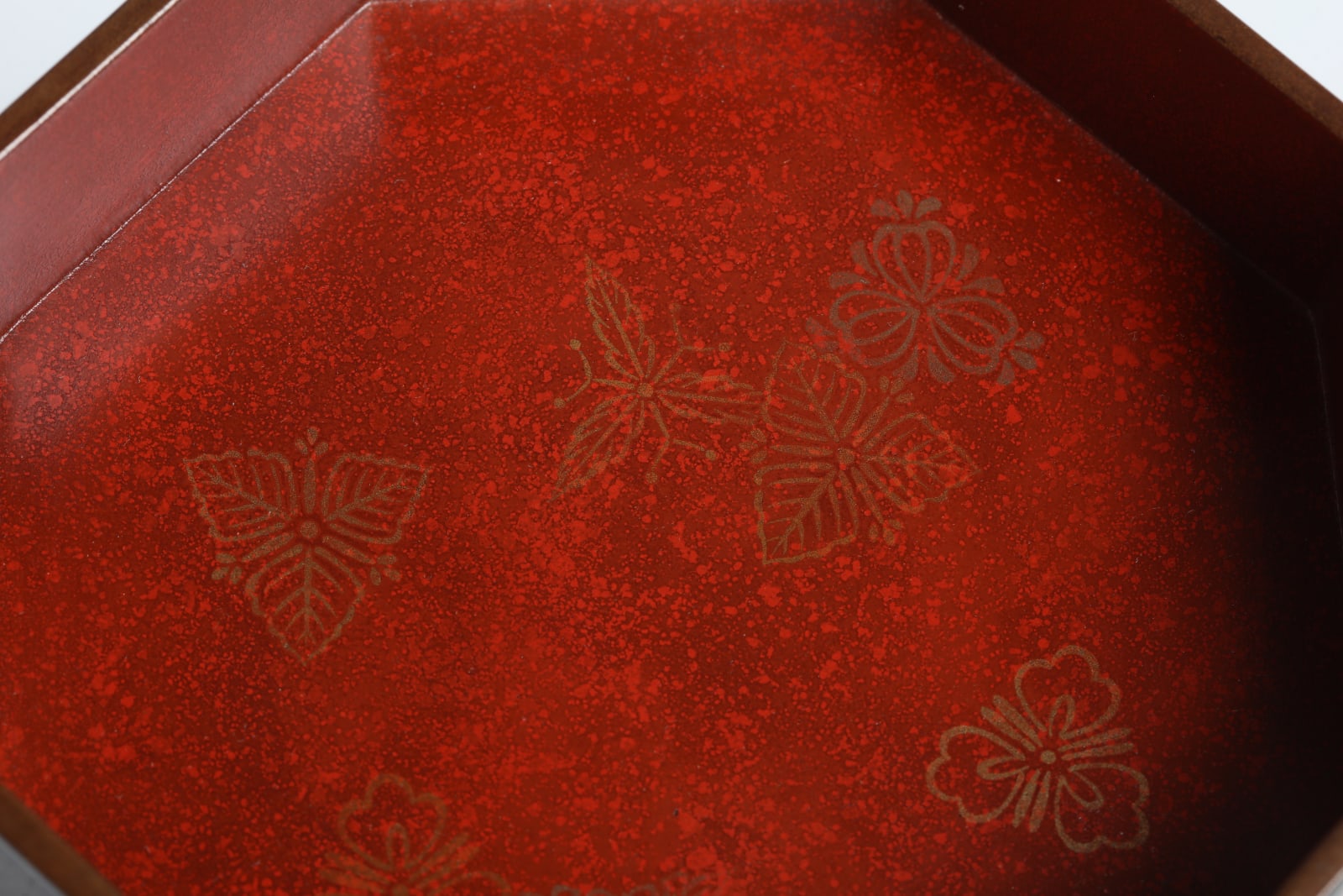 Mitamura Jiho, Octagonal Jewel Box with Peach Blossom and Butterflies, 1920s