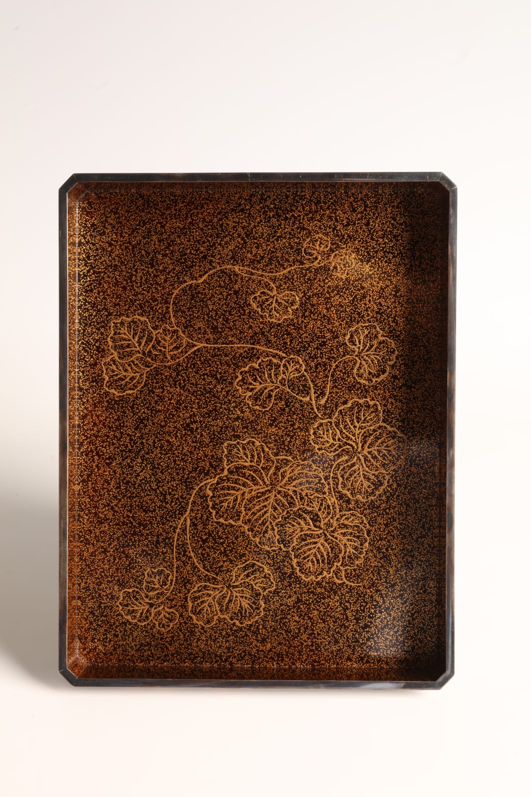 Miki Gyokushin II, Set of Paper Box, Box for Writing Utensils, and Box for Brushes with Design of Ferns, 1920s