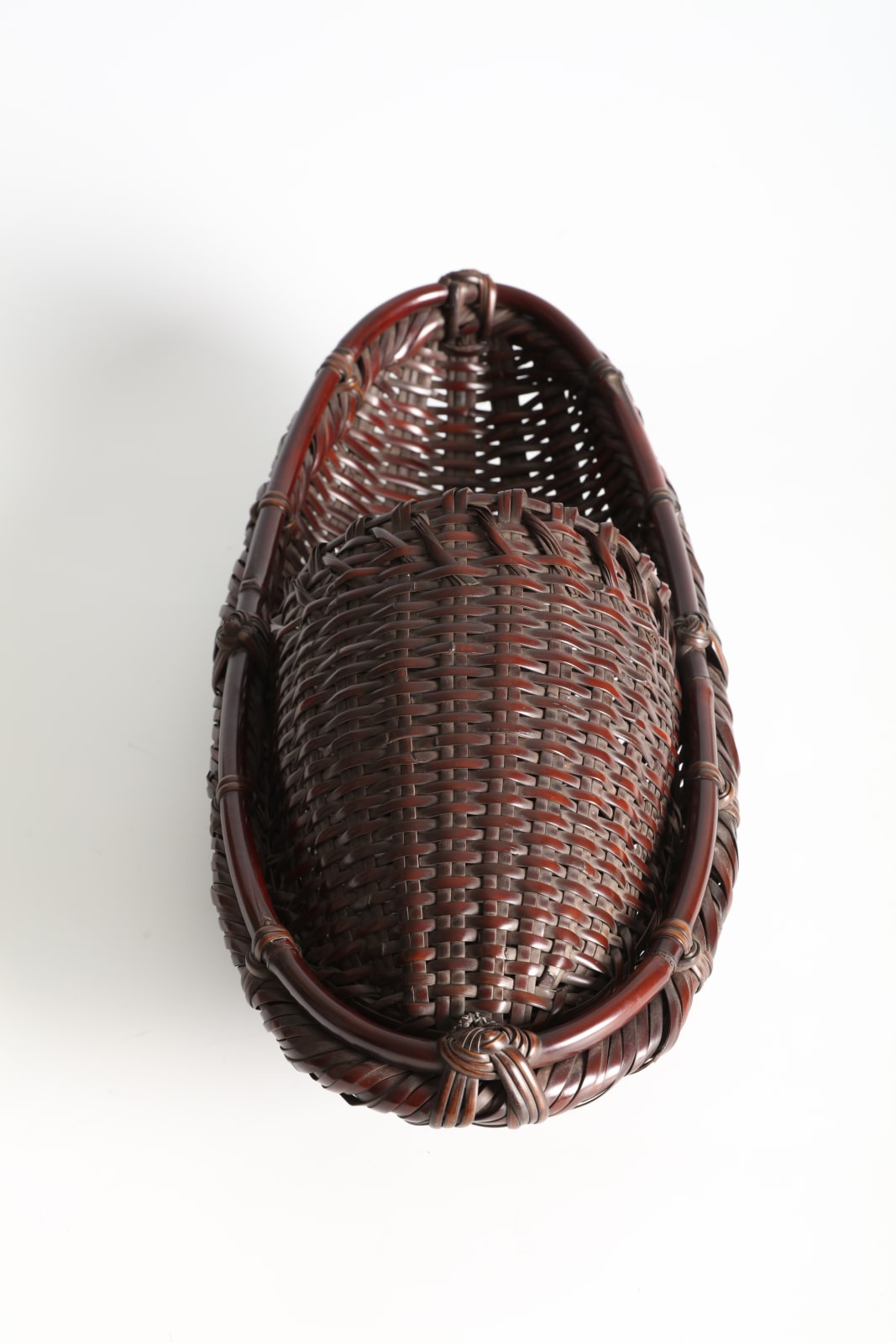 Wada Waichisai III, “Painting Expedition by Boat” Flower Basket, 1930s