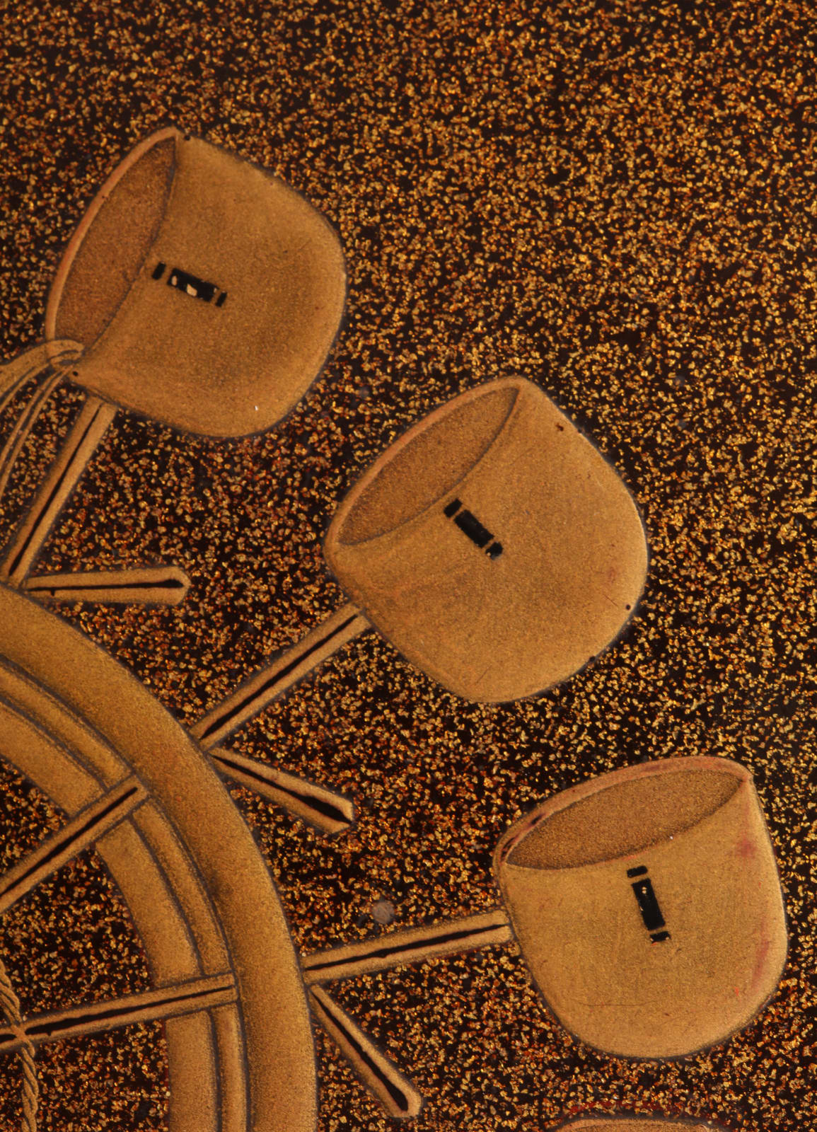 Maki-e Lacquer artist, Box for Writing Utensils with Design of Egrets and Waterwheel, ca 1800