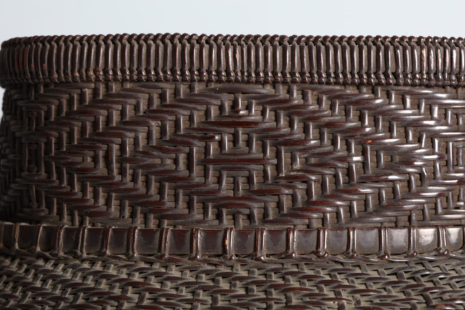 Kansai karamono basket maker, Karamono Handled Flower Basket, ca 1900