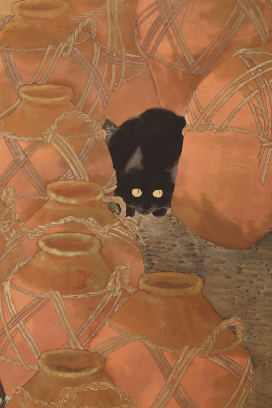 Ryōshin, Cat among Jars, ca 1930