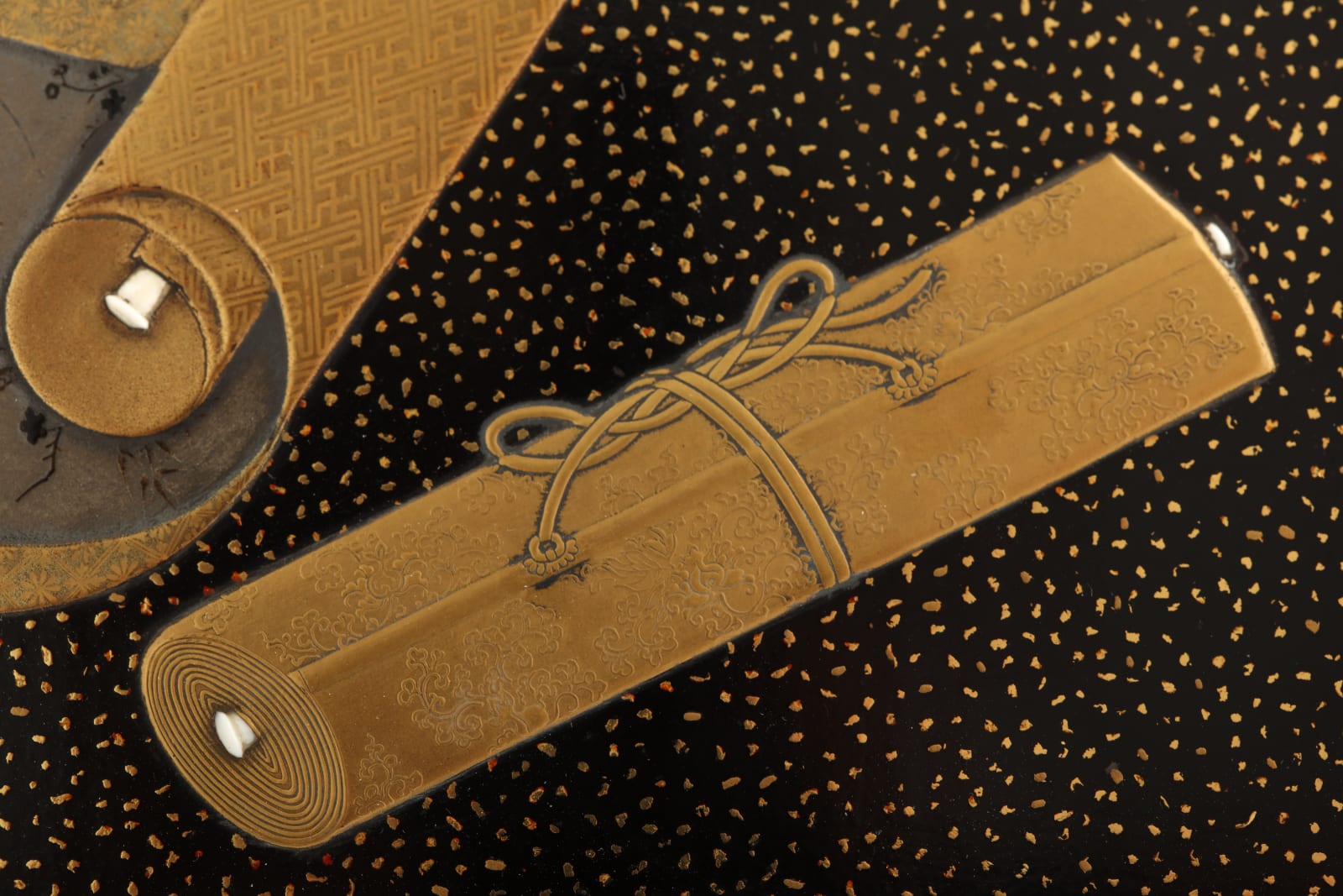 Writing Box with Hanging Scroll, Handscroll, and Feather Duster , 18th century