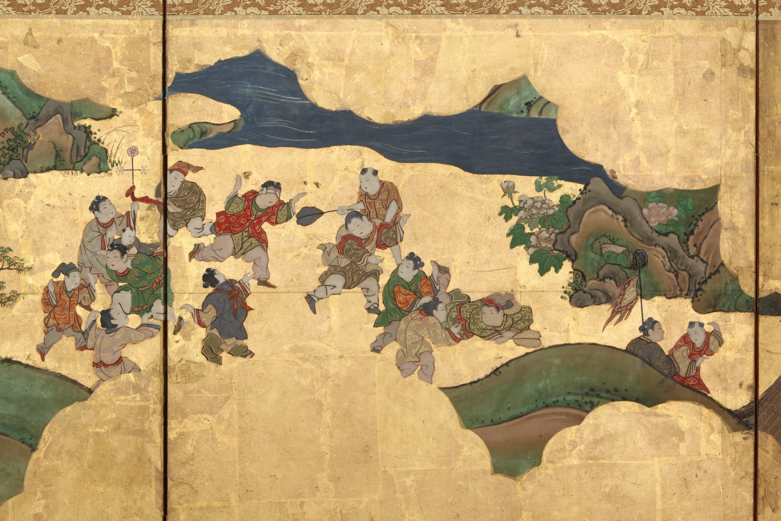 Kano School, Chinese Children Playing Games, 17th century