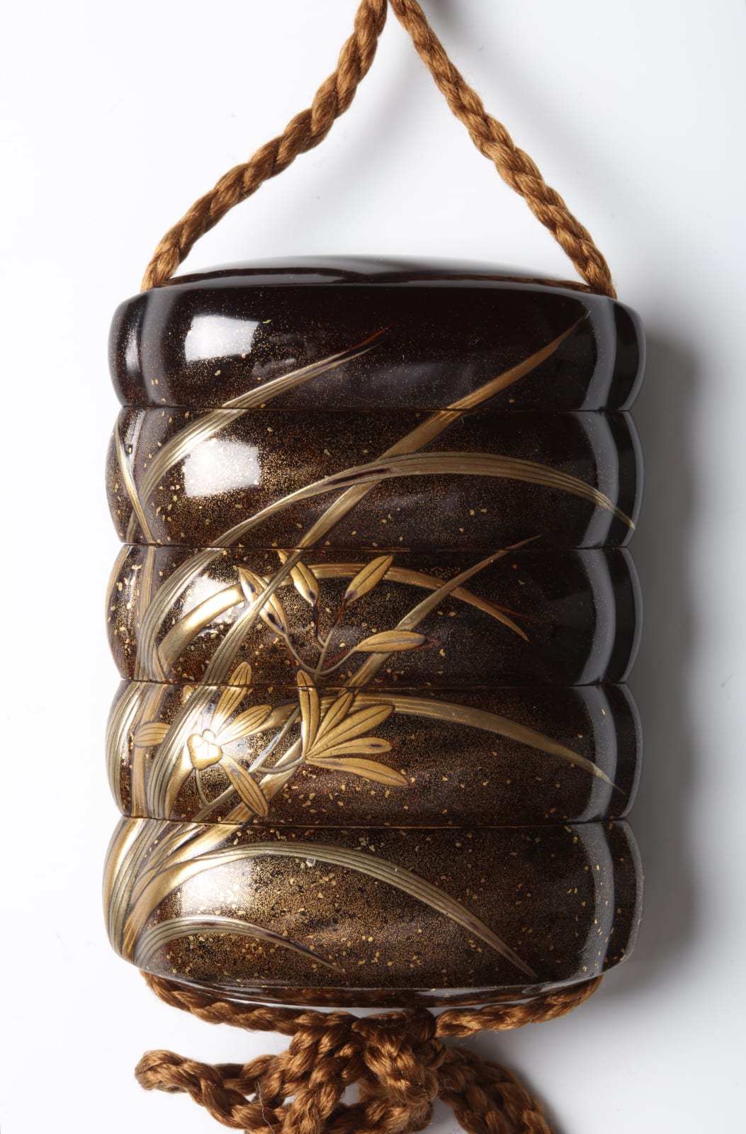 Koma Koryū Family, Inro with Orchids, early–mid 19th century