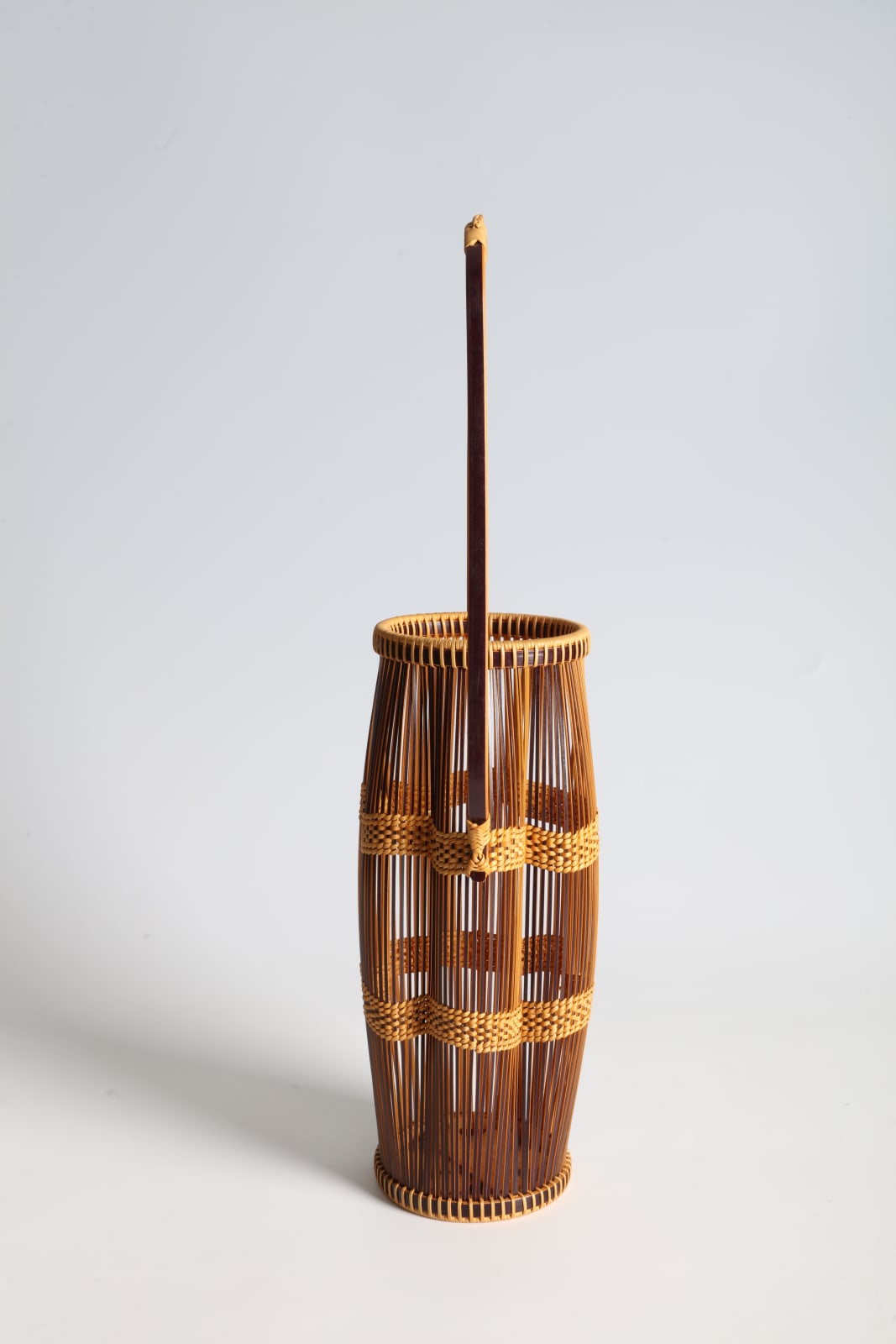 Kosuge Kōgetsu, Handled Flower Basket in Parallel-Line Construction, 1970s