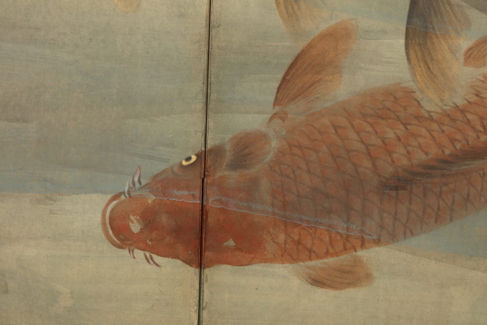 Okamoto Hōsui 岡本芳水, Koi and Mooring Post, 1920s-30s