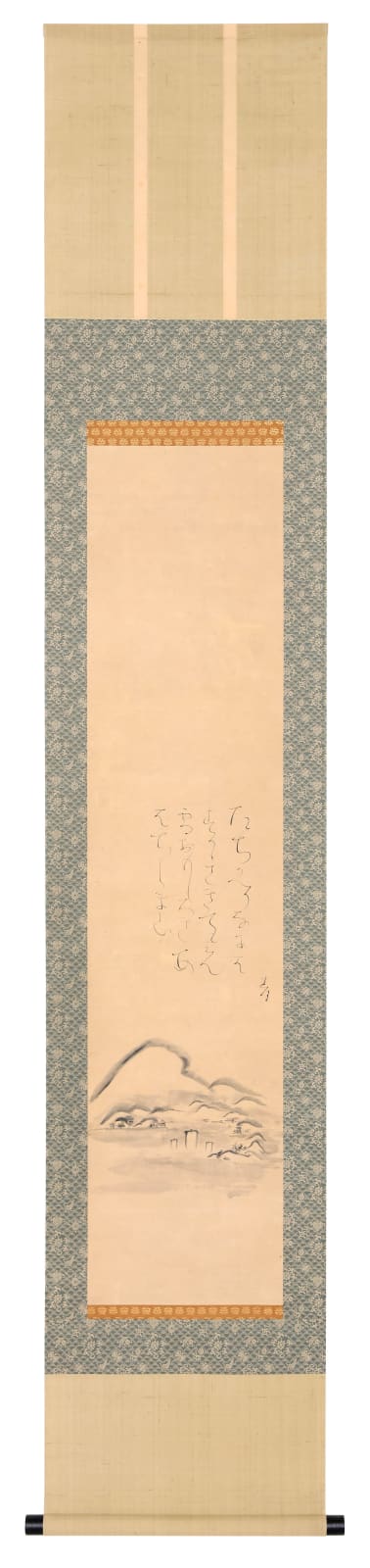Ōtagaki Rengetsu, Snow on Awaji Island, with Poem, mid-19th century