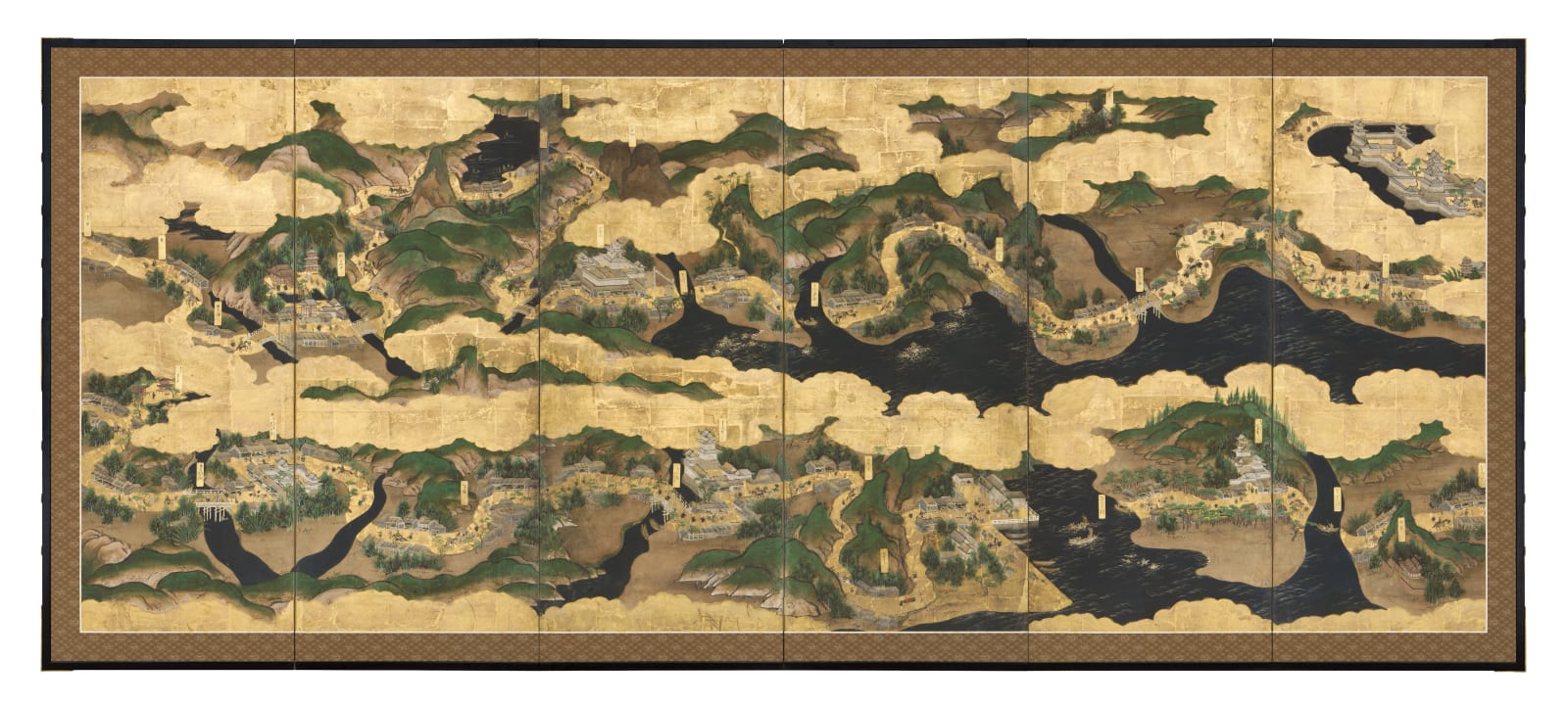 Places Along the Tokaido, ca 1620