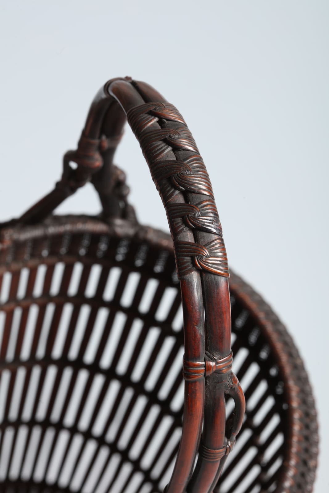 Maeda Chikubōsai I, Flower Basket with Natural Bamboo Handle and Antique Arrow Shafts, 1920s-1930s