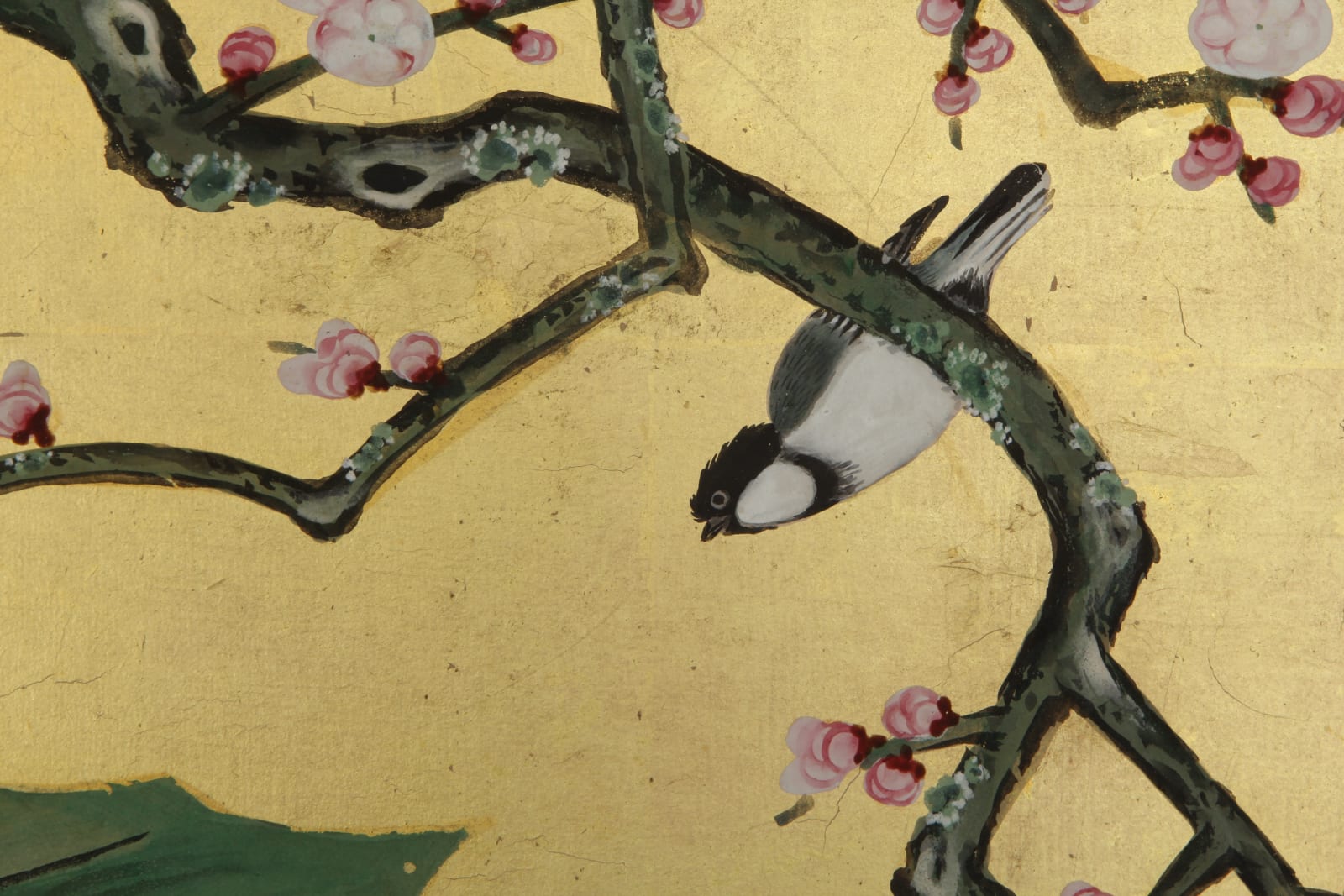 Kano School, Birds by Flowering Plum and Bamboo, 19th century