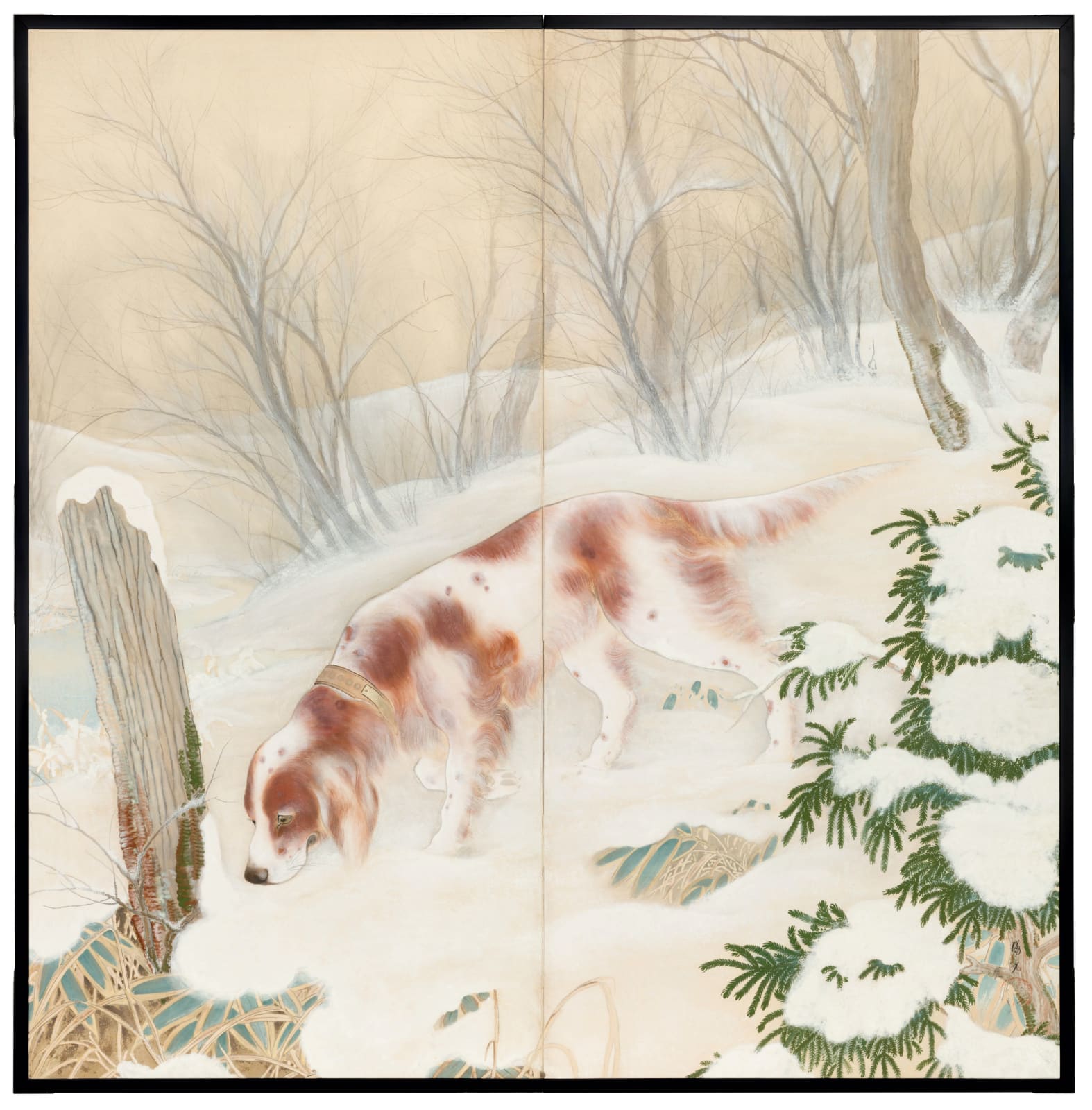 Yōkō, Setter in the Snow, 1930s
