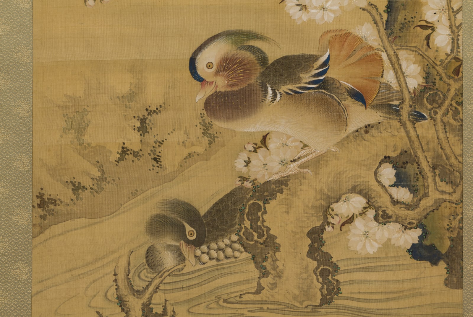 Nagasaki School, Pair of Mandarin Ducks, ca 1800