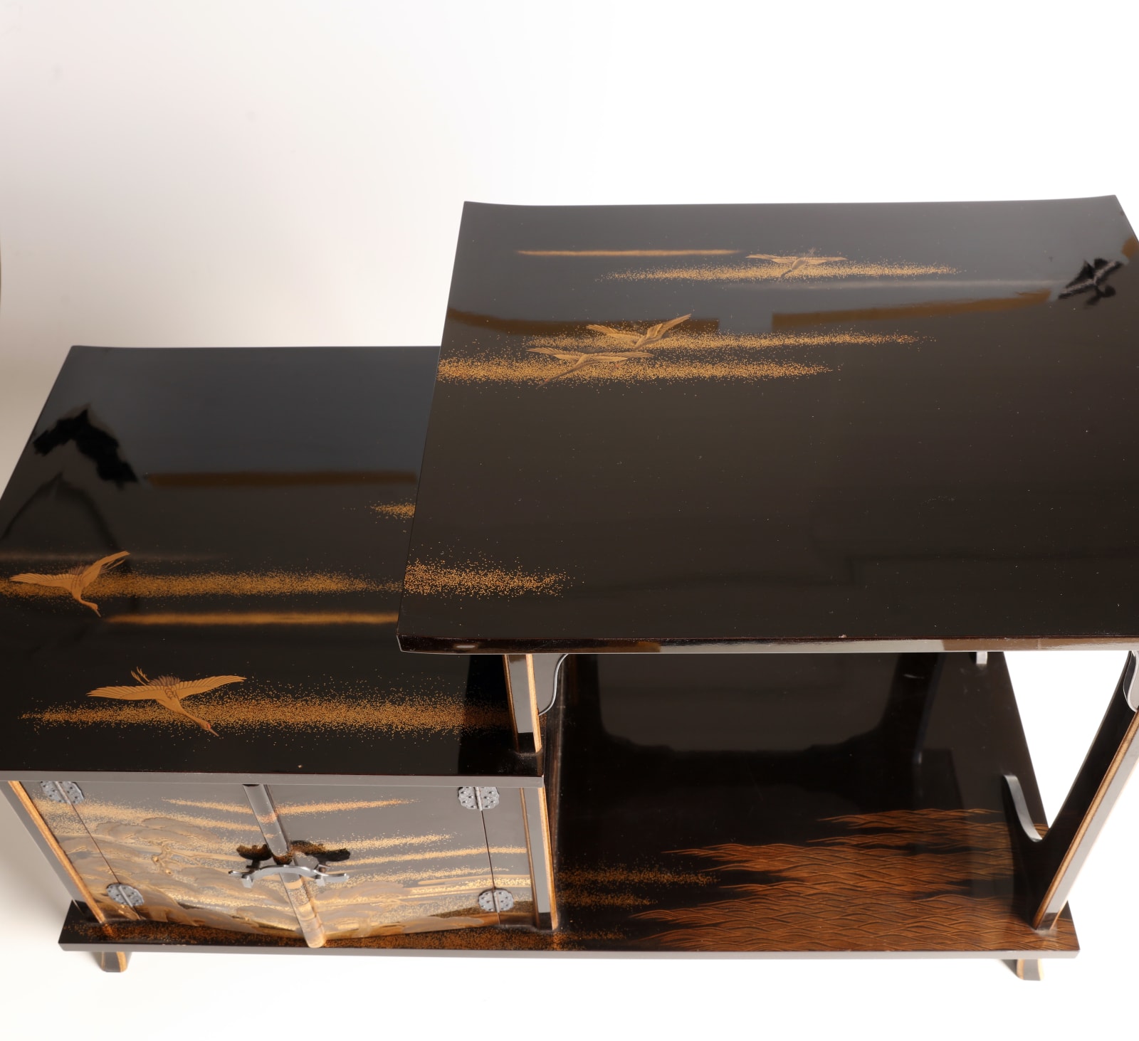 Maki-e Lacquer artist, Set of Shelves with Designs Based on the Noh Drama Takasago, 1910s-1920s