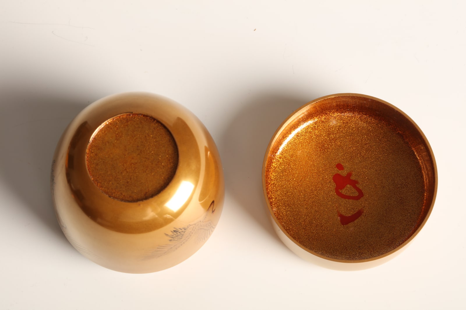 Tsuboi Hidenori, Flying Cranes Tea Caddy, 1980s