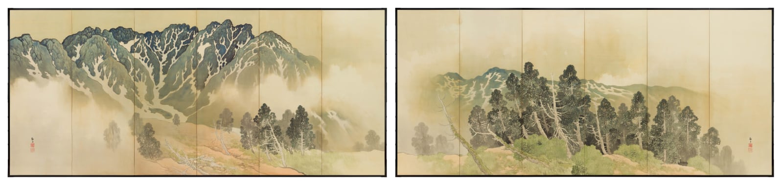 Nishii Keigaku 西井敬岳, Mountain Landscape, ca 1916-1920