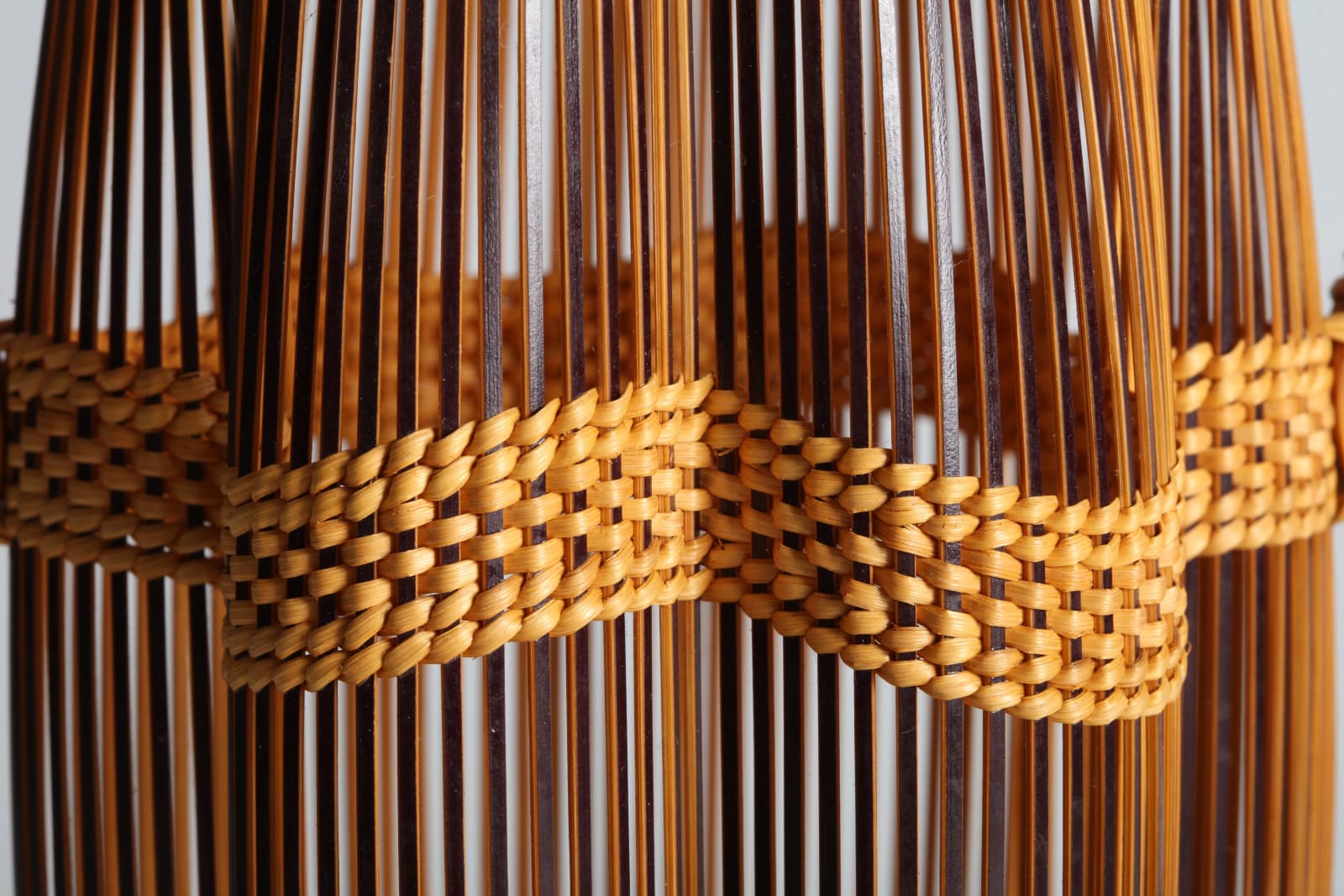Kosuge Kōgetsu, Handled Flower Basket in Parallel-Line Construction, 1970s