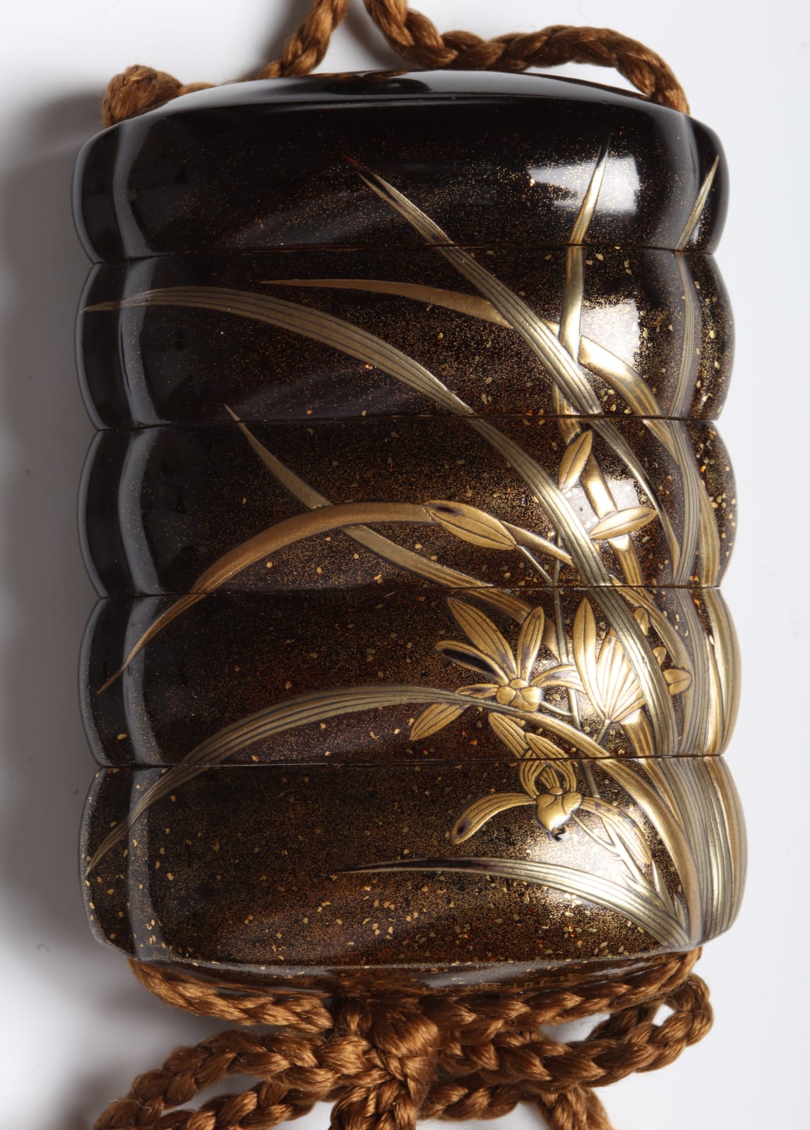 Koma Koryū Family, Inro with Orchids, early–mid 19th century