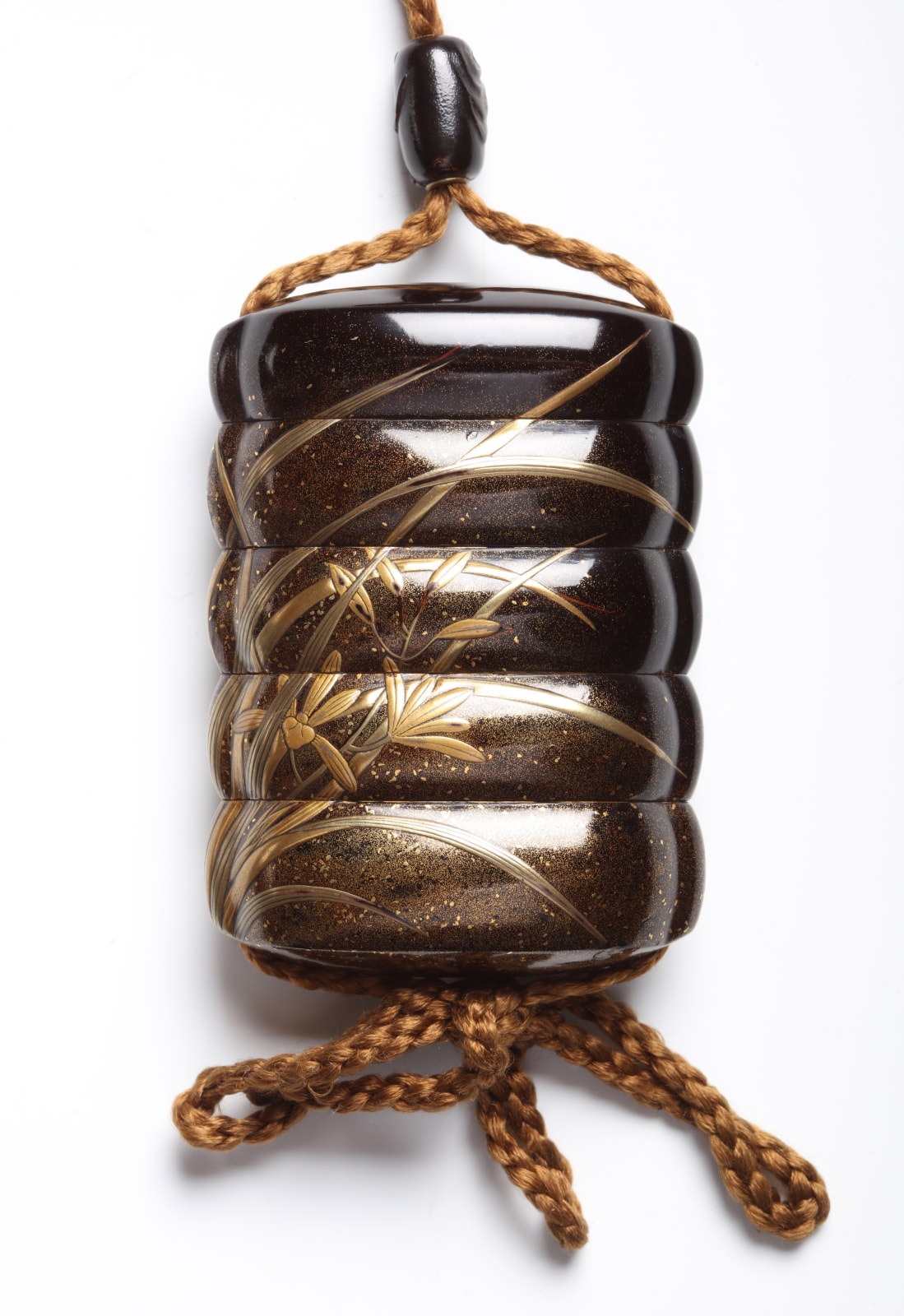 Koma Koryū Family, Inro with Orchids, early–mid 19th century