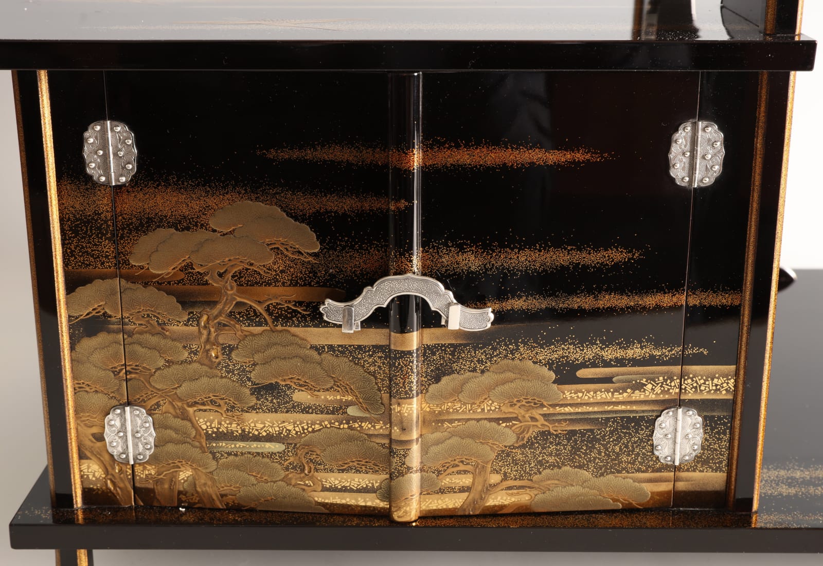 Maki-e Lacquer artist, Set of Shelves with Designs Based on the Noh Drama Takasago, 1910s-1920s