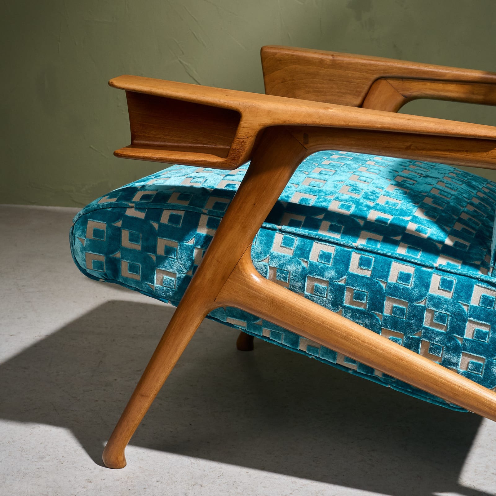 Augusto Romano, Sculptural Lounge Chair, Italy, 1940s