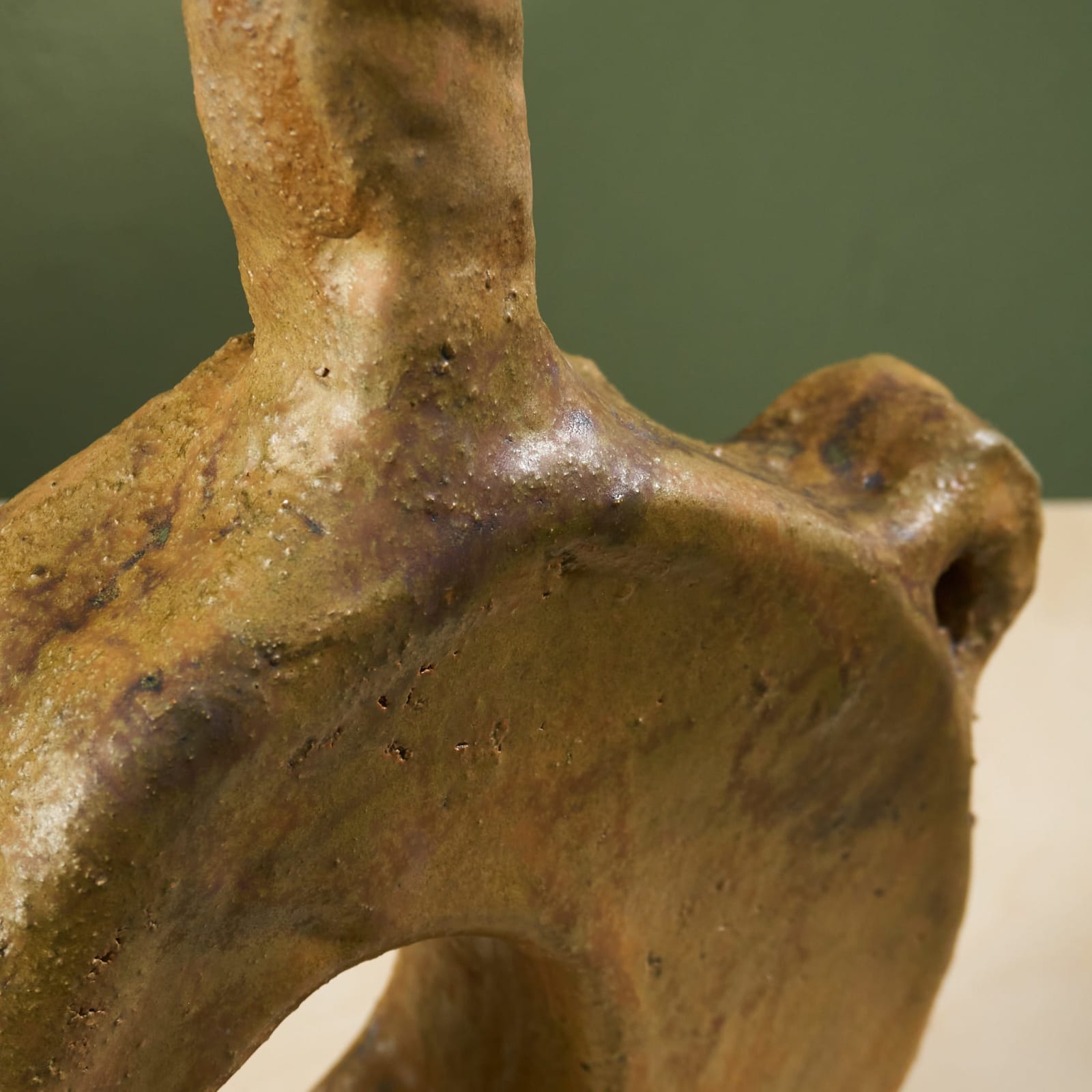 Willem van Hooff, Small Core Vessel, Glazed Earthenware, The Netherlands, 2020s