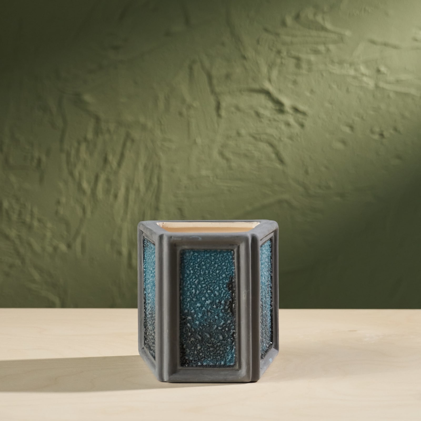 Eunsol Kim, 'Window' Series, Set of Three Glazed Ceramic Sculptures in Black and Blue, The Netherlands, 2025