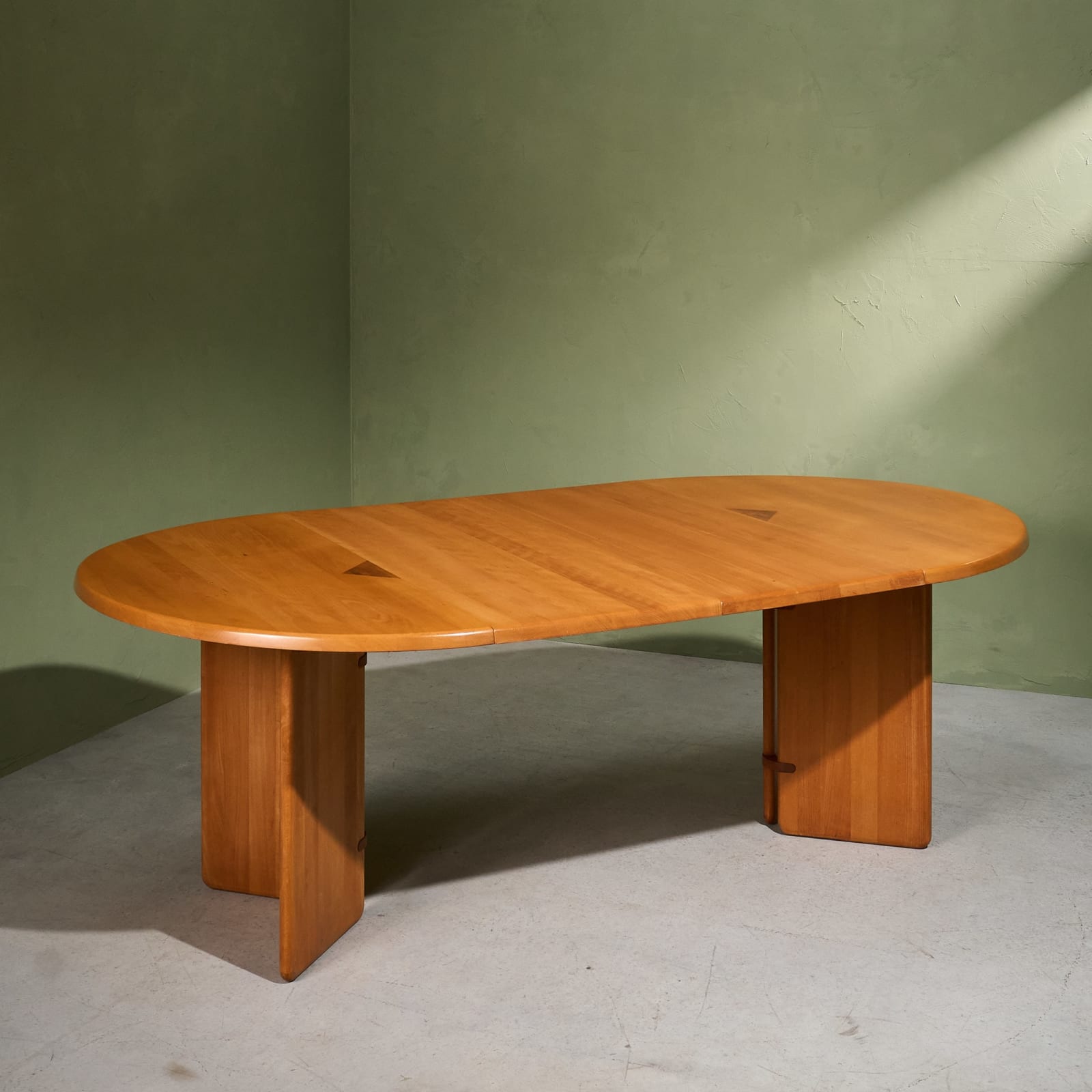 Søren Nissen and Ebbe Gehl, Dining Set, 4 Chairs with Extendable Dining Table, for Seltz, France, 1980