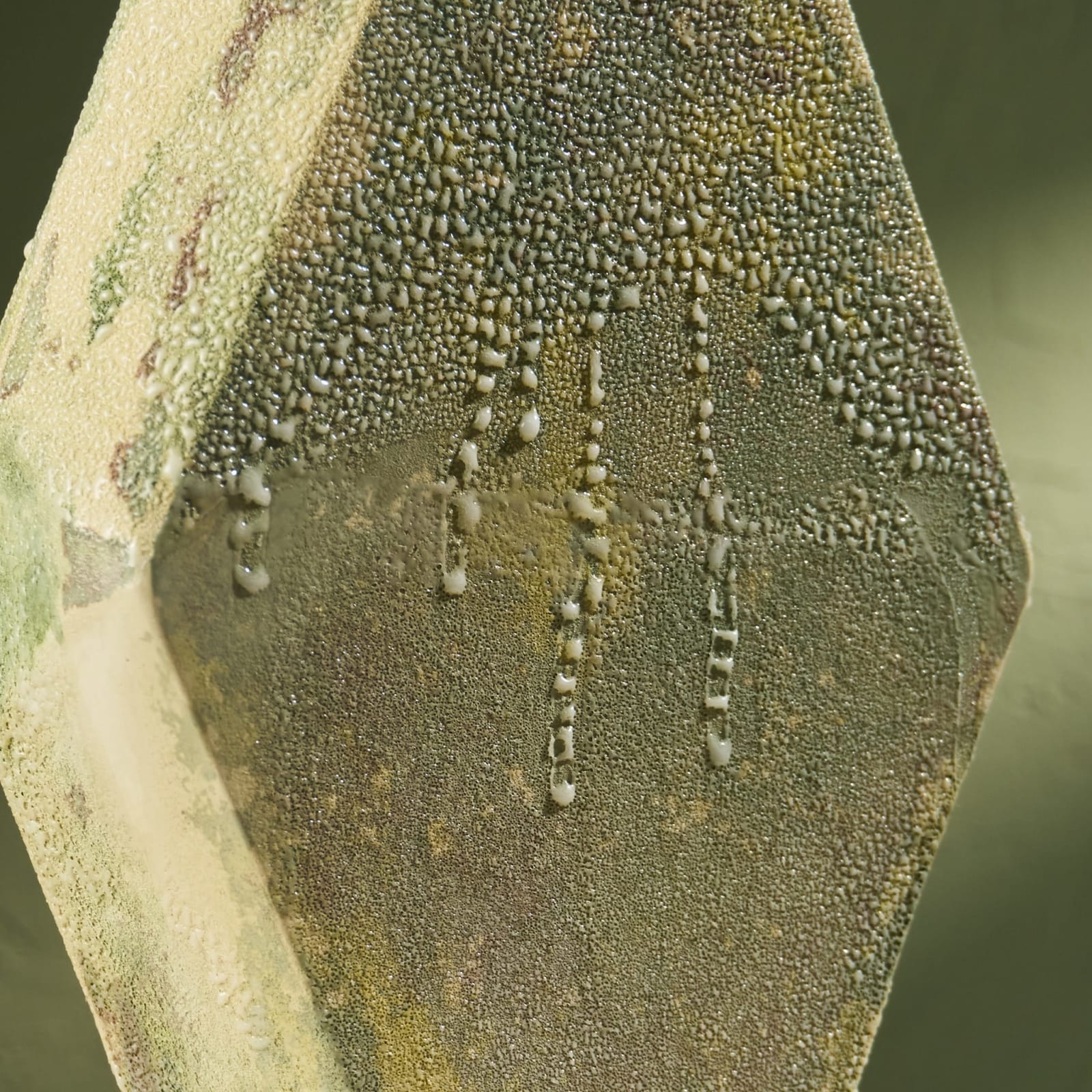 Eunsol Kim, 'Condensation' Series C1, Glazed Ceramic Sculpture in Green, The Netherlands, 2025