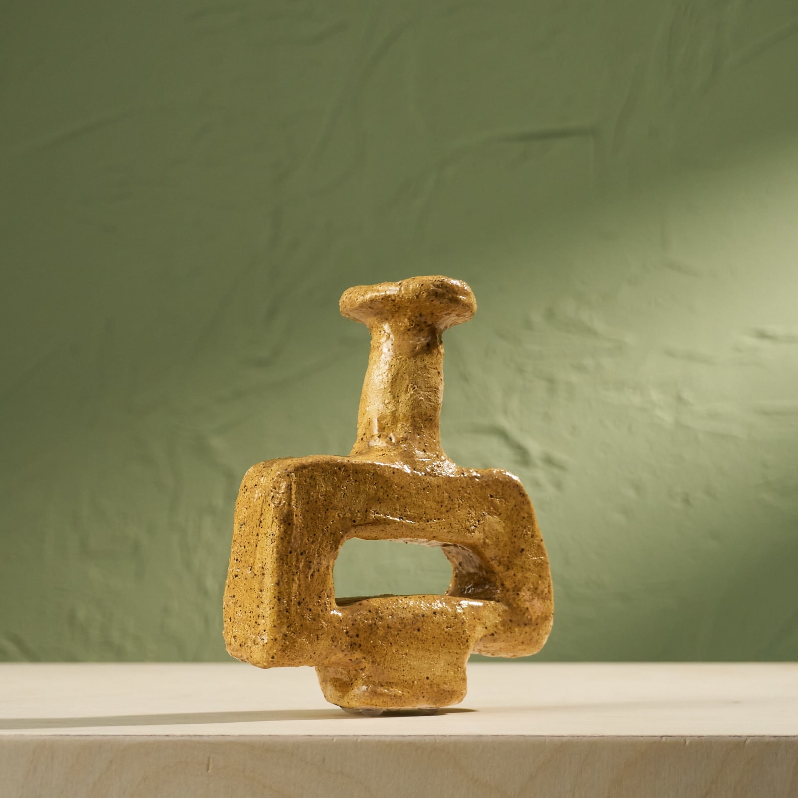 Willem van Hooff, Tiny Core Vessel, Glazed Earthenware, The Netherlands, 2020s