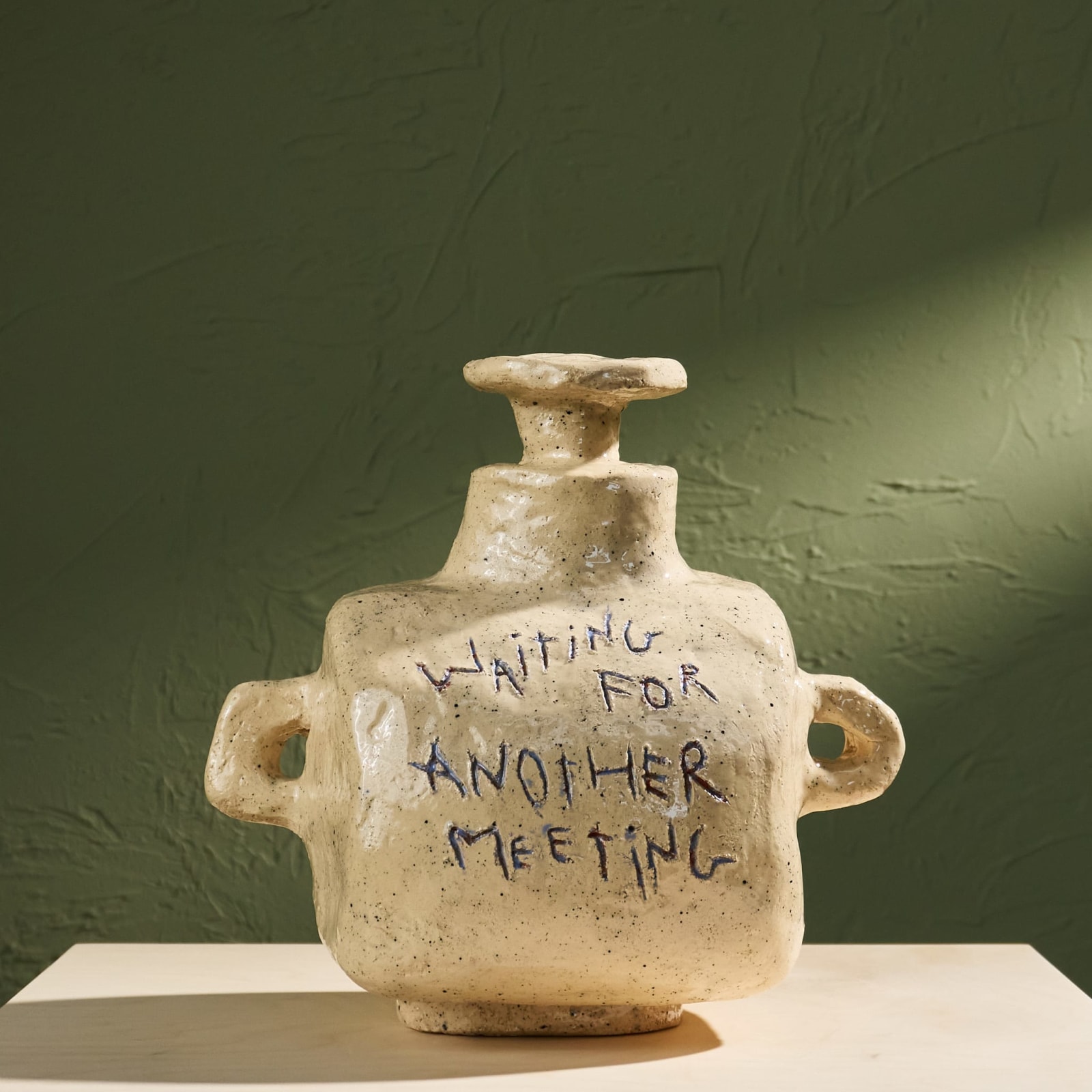 Willem van Hooff, 'Waiting For Another Meeting' Core Vessel, Glazed Earthenware, The Netherlands, 2020s