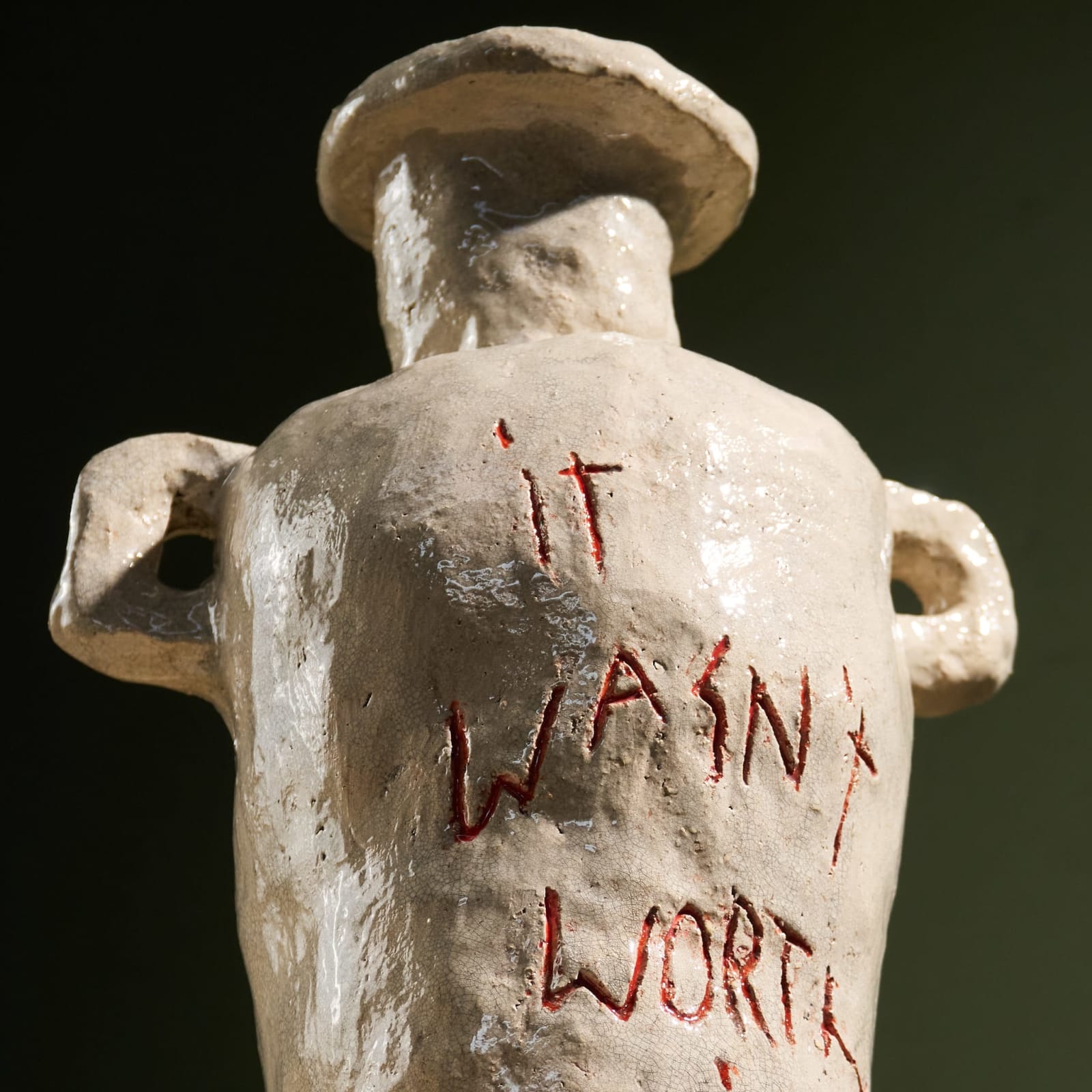 Willem van Hooff, 'It Wasn't Worth It' Core Vessel, Glazed Earthenware, The Netherlands, 2020s