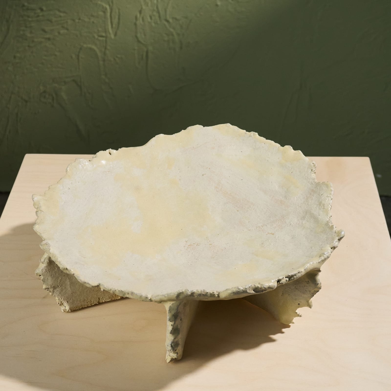 Willem van Hooff, Ripped Ceramic Bowl, Glazed Earthenware, The Netherlands, 2020s