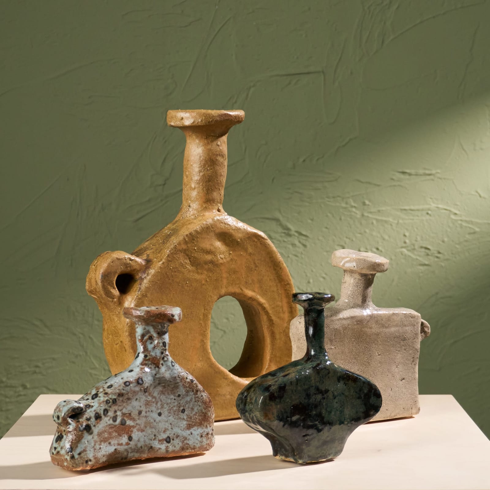 Willem van Hooff, Small Core Vessel, Glazed Earthenware, The Netherlands, 2020s