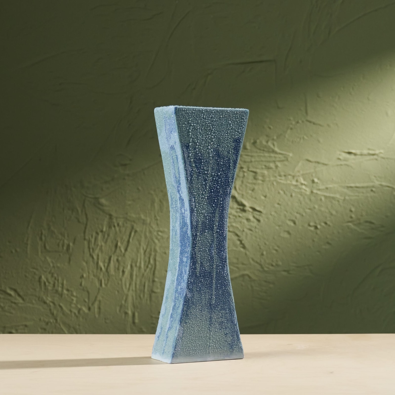 Eunsol Kim, 'Condensation' Series C5, Glazed Ceramic Sculpture in Blue, The Netherlands, 2025